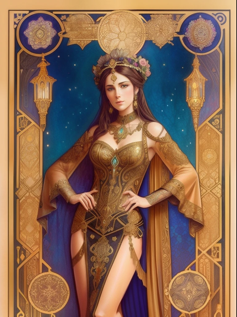 photorealistic beautiful woman, messy brown hair, beggar, full body, cover, hyperdetailed painting, luminism, Bar lighting, complex, ancient greek clothes, messy brown old clothes, 4k resolution concept art, Artgerm, WLOP, Alphonse Mucha, 3d render, octane render, intricately detailed, cinematic, trending on artstation | Isometric | Centered hipereallistic cover photo awesome full color, hand drawn, dark, gritty, realistic mucha, klimt, erte .12k, intricate. hit definition , cinematic,Rough sketch, mix of bold dark lines and loose lines, bold lines, on paper, Full body.