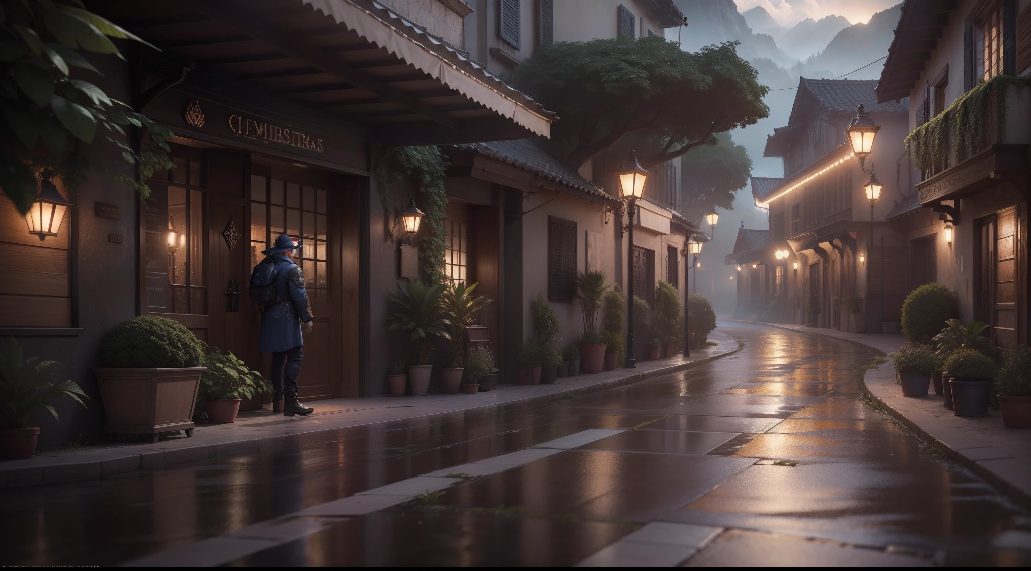 estrada , Chuva, Estilo Vray, detalhes intrincados, Vivid, Vibrando, Sharp, digital illustation, dynamic lighting, compositing, qualidade insana, master part. intrincado, insanamente detalhado, Unreal Engine 5 rendering, ultra realistic, alta amostragem, Alta contagem de pixels, detalhes extremos, Level AAA, Cinematic lighting, Volumetric lighting, global ilumination, octan render, Rastreamento de vray, Retoque comercial caro, commercial post-production, Post processing, HDR, 32k