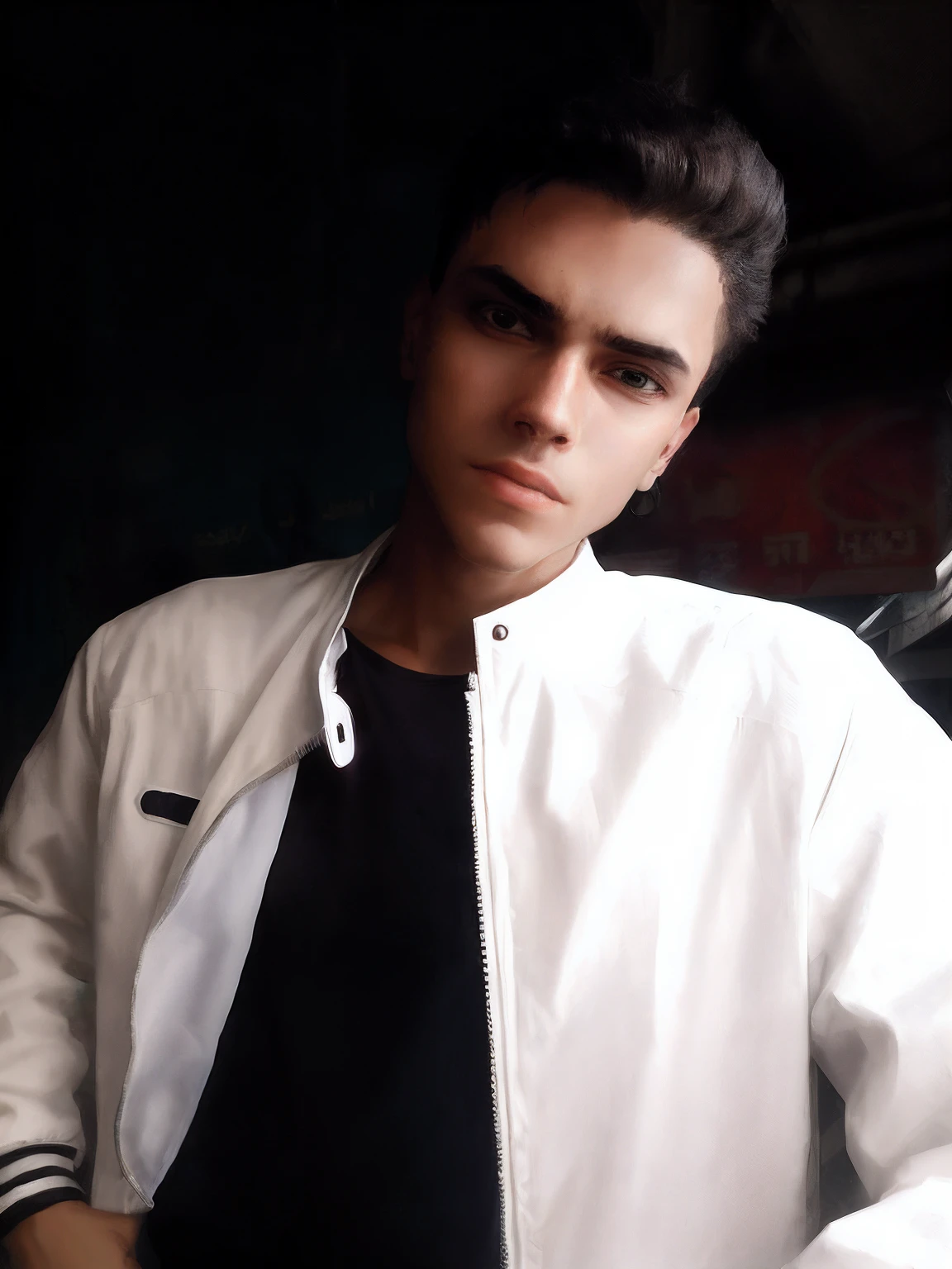 The Young Man in the Hood, face mask, Neon ring in the background, cyberpunk artstyle, Cyberpunk style, Cyberpunk style, cyberpunk character, hyper realistic cyberpunk style, The color of cyberpunk, Powerful lighting, Motion Synchronization, Dynamism, Charged energy, Hot action