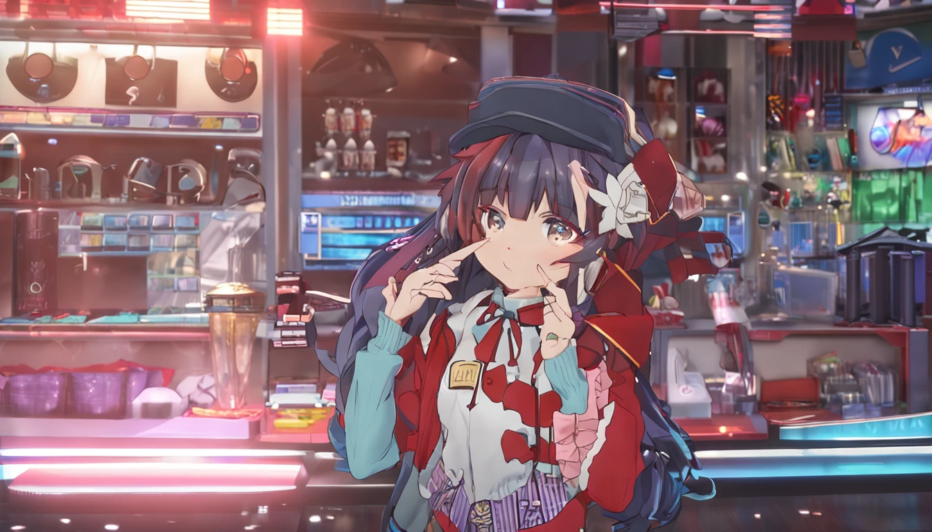 front view, vtuber model, live 2d model