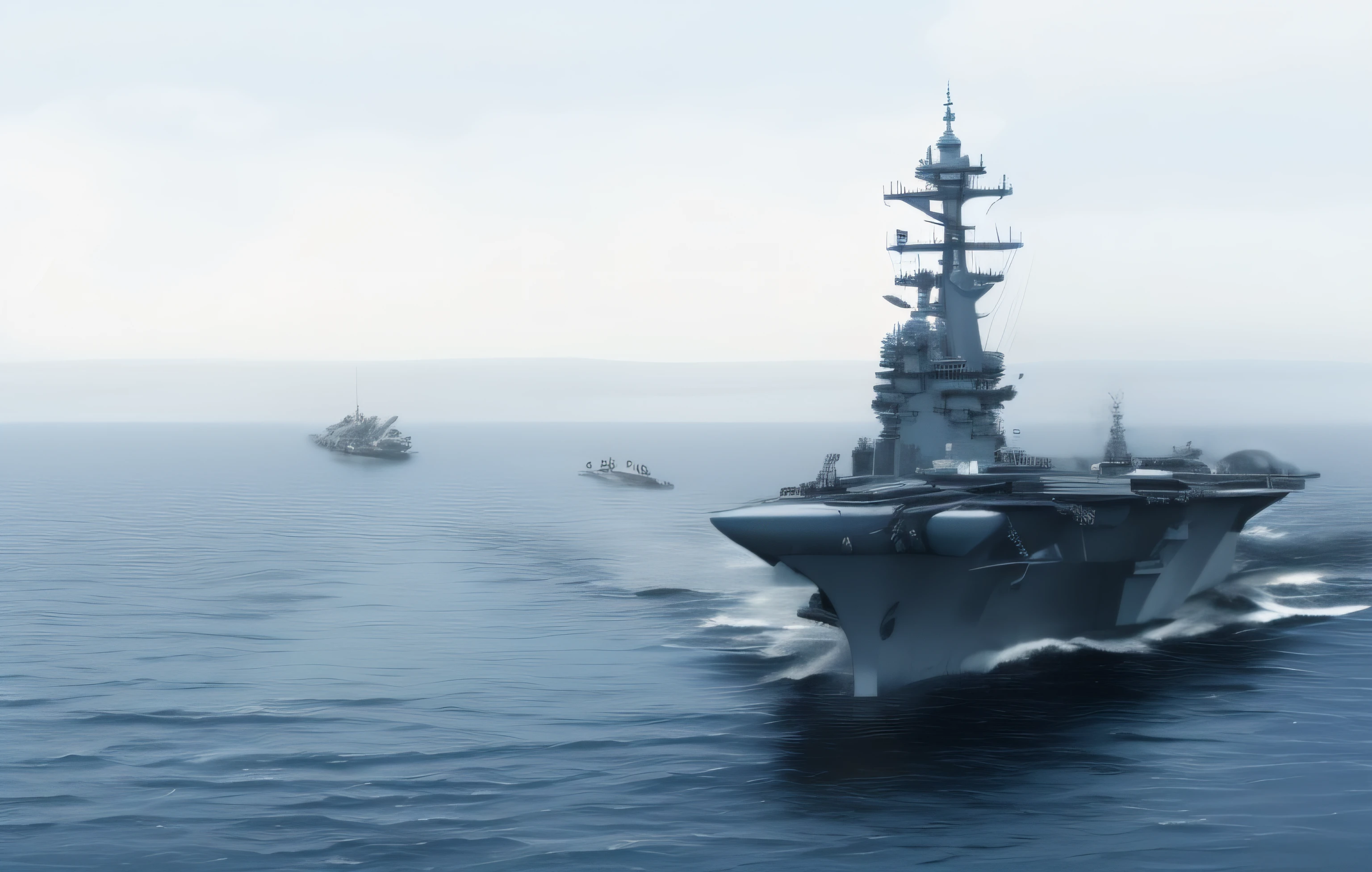 Navy ship Arafed in the ocean with lots of water, portaaviones, Escena del portaaviones, Transporte militar realista, en portaaviones, USS Nimitz, Plataforma de transporte militar, Antecedentes navales, ilustre, Buques, realistic warship design, buque de guerra, Mirando hacia adelante, acorazado, USS Enterprise, Guerra naval, reconocible, inspirador, Fondo de pantalla - 1 0 2 4