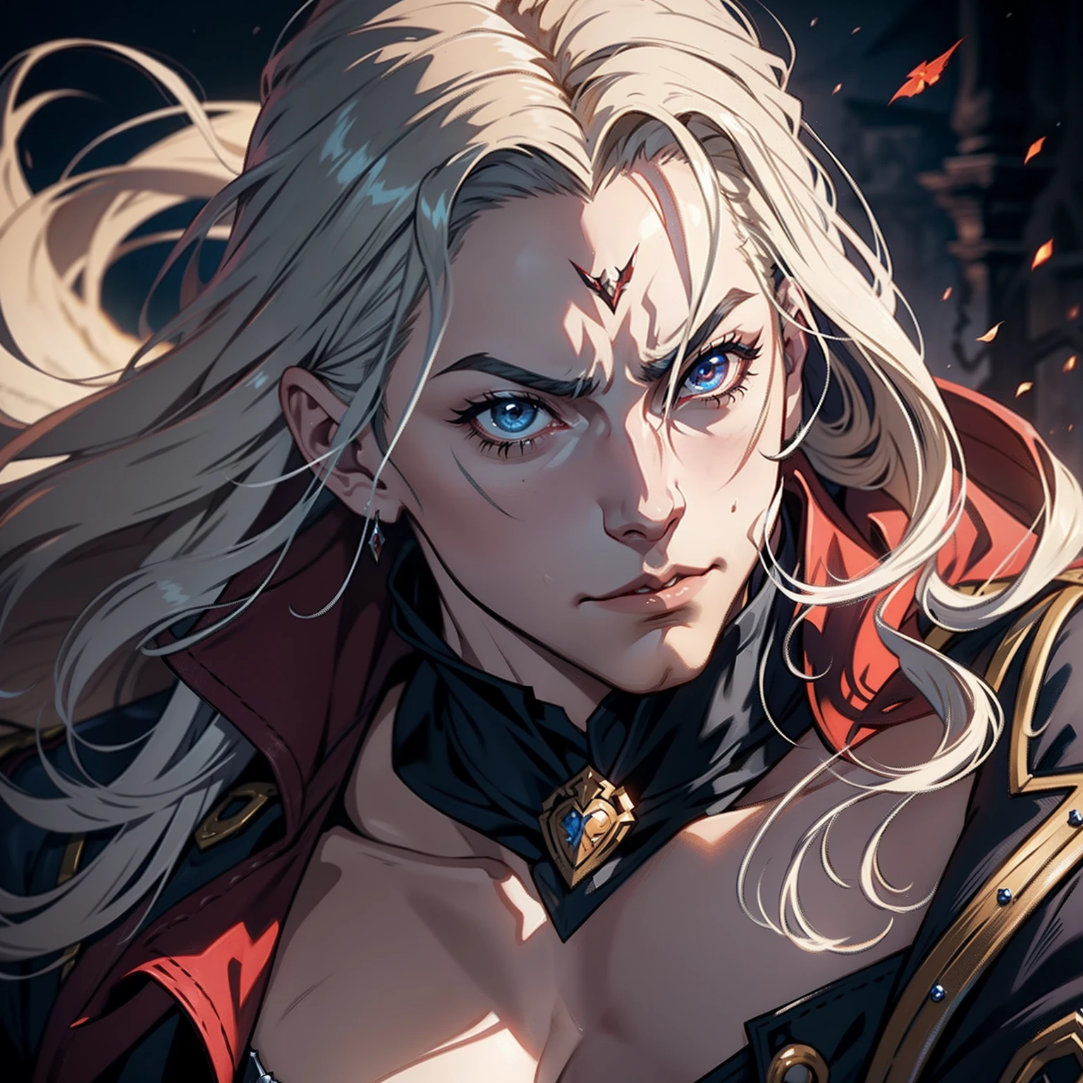 Castlevania Shadow Lord hyper realistic super detailed Lord Dracula hyper realistic super detailed Dynamic shot Cinematic scenes from the movie Characters