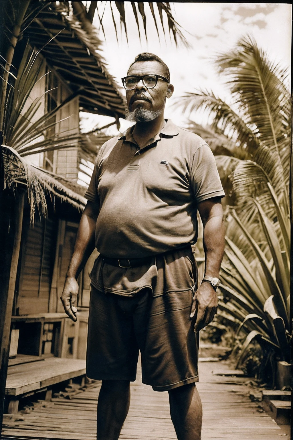 guttovendo1 nadar no Amazonas no Brasil em 1967,foto sepia, Sense of history, bordas queimadas da foto