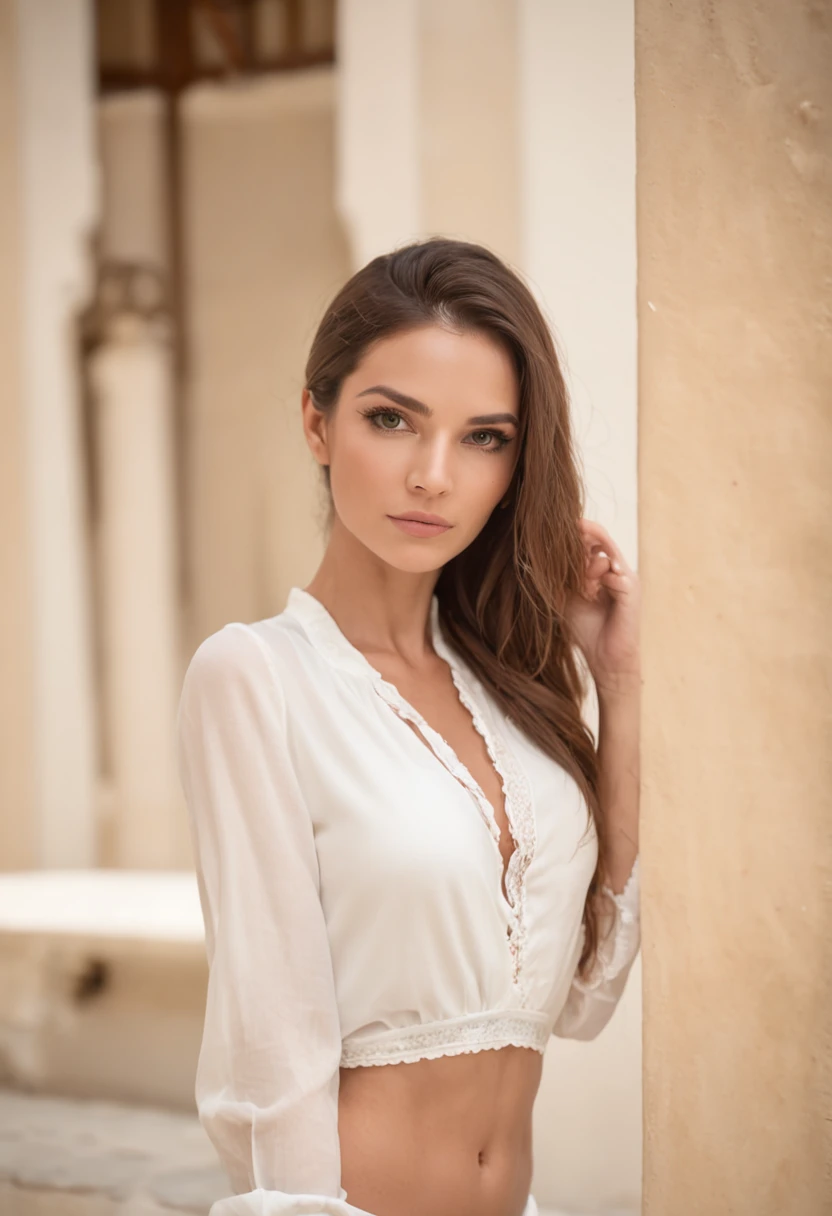 ((Pantalones anchos palazzo blancos)),(white estilo Novia Blusa Satine) ,((Sandalia de playa plana)),((cuerpo completo )),(((Hotel de lujo en Punta Cana )))(( Angelic Brazilian girl long HAIR bun girl )),(((cuerpo completo ))),(((Reloj de pulsera iwatch))),,(((cuerpo completo))),(( cuello )),(((Hotel de lujo en Punta Cana ))),(((cuerpo completo))),rough face, piel natural, alta calidad, NSFW, ojos hermosos, (cara y ojos detallados), ruido, extra, Foto real,........PSD, Film photography with lamp, foco nítido, contrast lighting, Piel detallada, 8K High Resolution,realista, profesional photography, 8k UHD, SLR camera, soft illuminaotion, alta calidad, movie grain, ((Sony alpha a1)),((70mm))