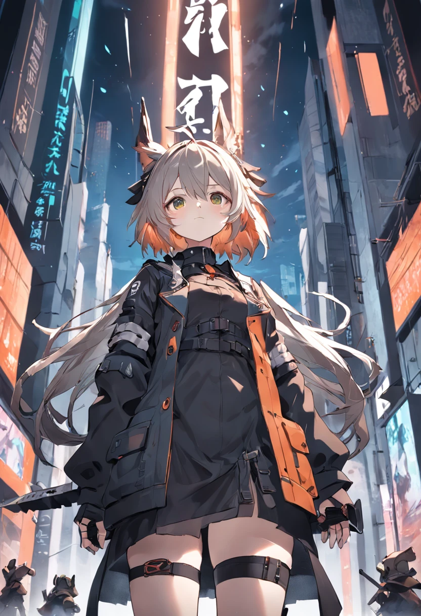 "character, arknights, No background."