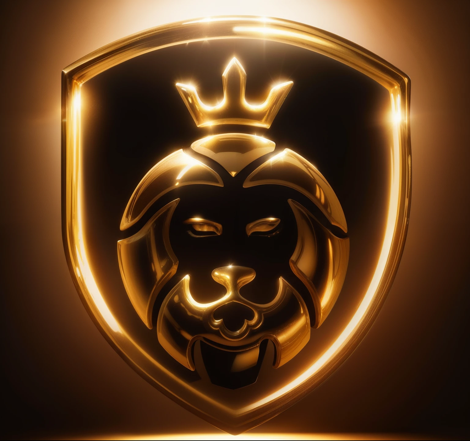 Image in 3 dimensions, muitos detalhes, ultra realista, dourado iluminado