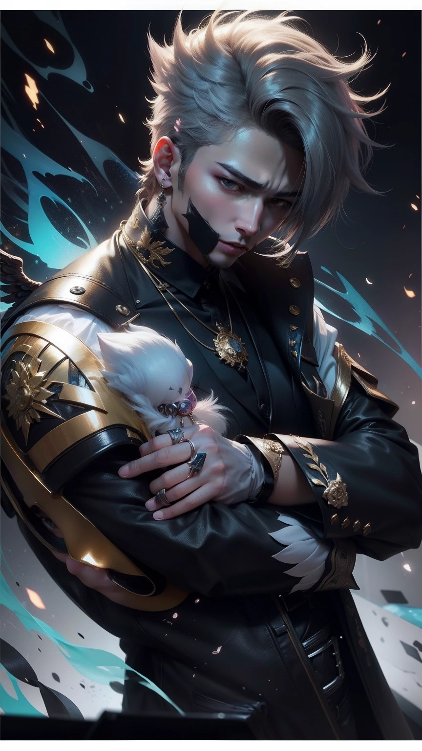 Mimic but change the angel turn into realistic kawaii style K-pop handsome