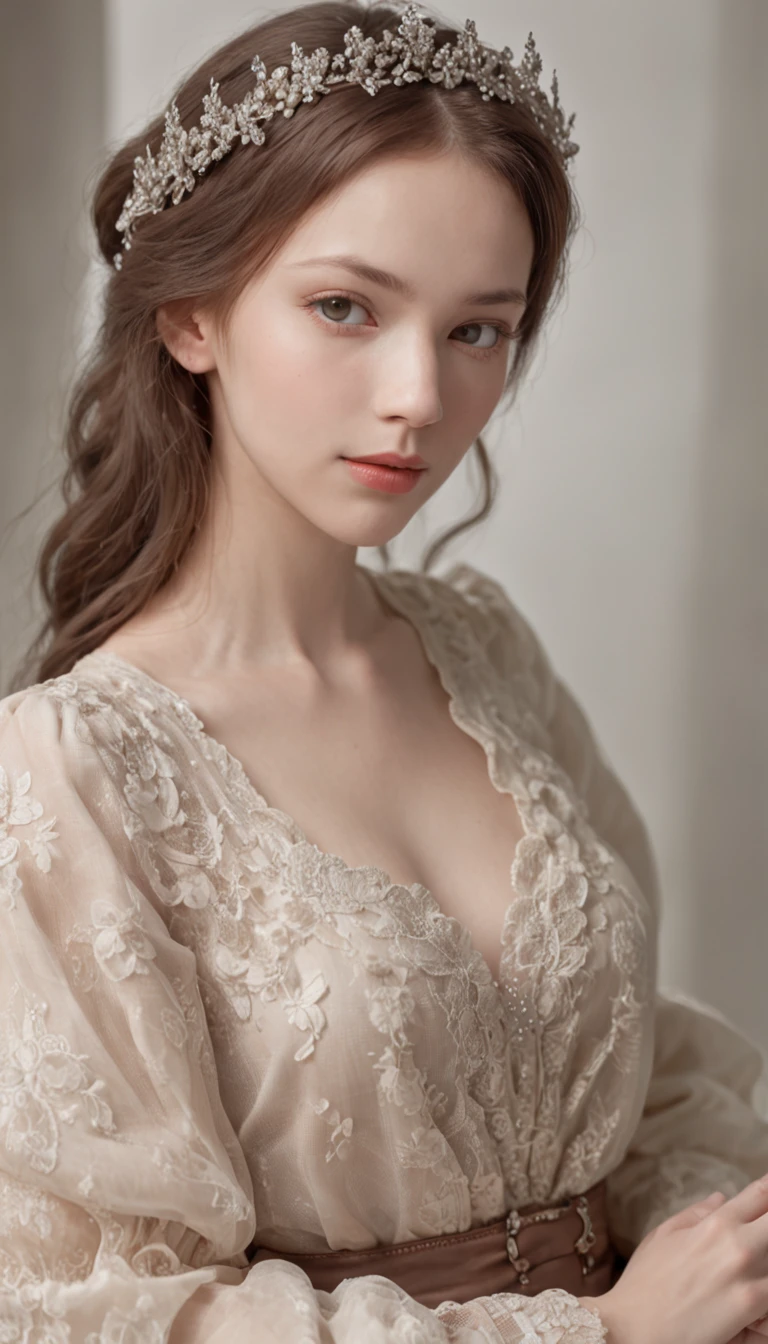 Superior Quality、realistisch 、large chest, full body portrait、(fotorealistisch:1.4)、CRU FOTO、Ein、Detaillierte Gesichtsstruktur、--ar 16:9 ,33 jahre , European Girl