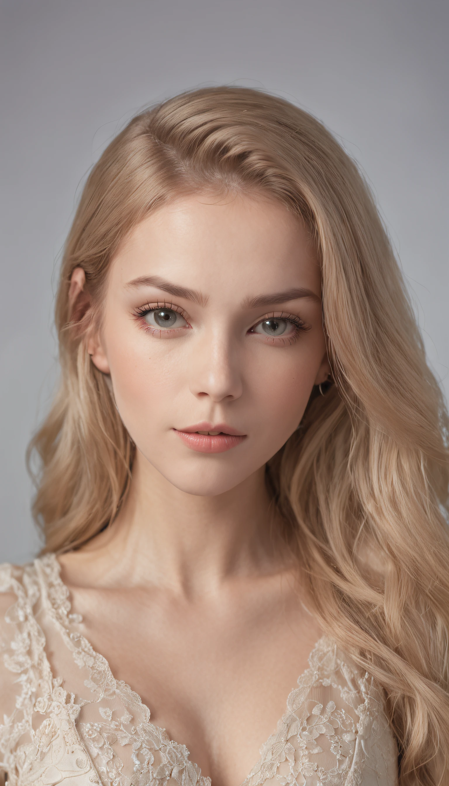 Fashion model 25 years old, [Close-up]]]], [[Chest]]]], [Neck]]]], [Shoulder]]]], perfect eyes, perfect iris, perfect lips, perfect teeth, perfect skin, soft front light, glow, HDR, (muted colors: 1.2)