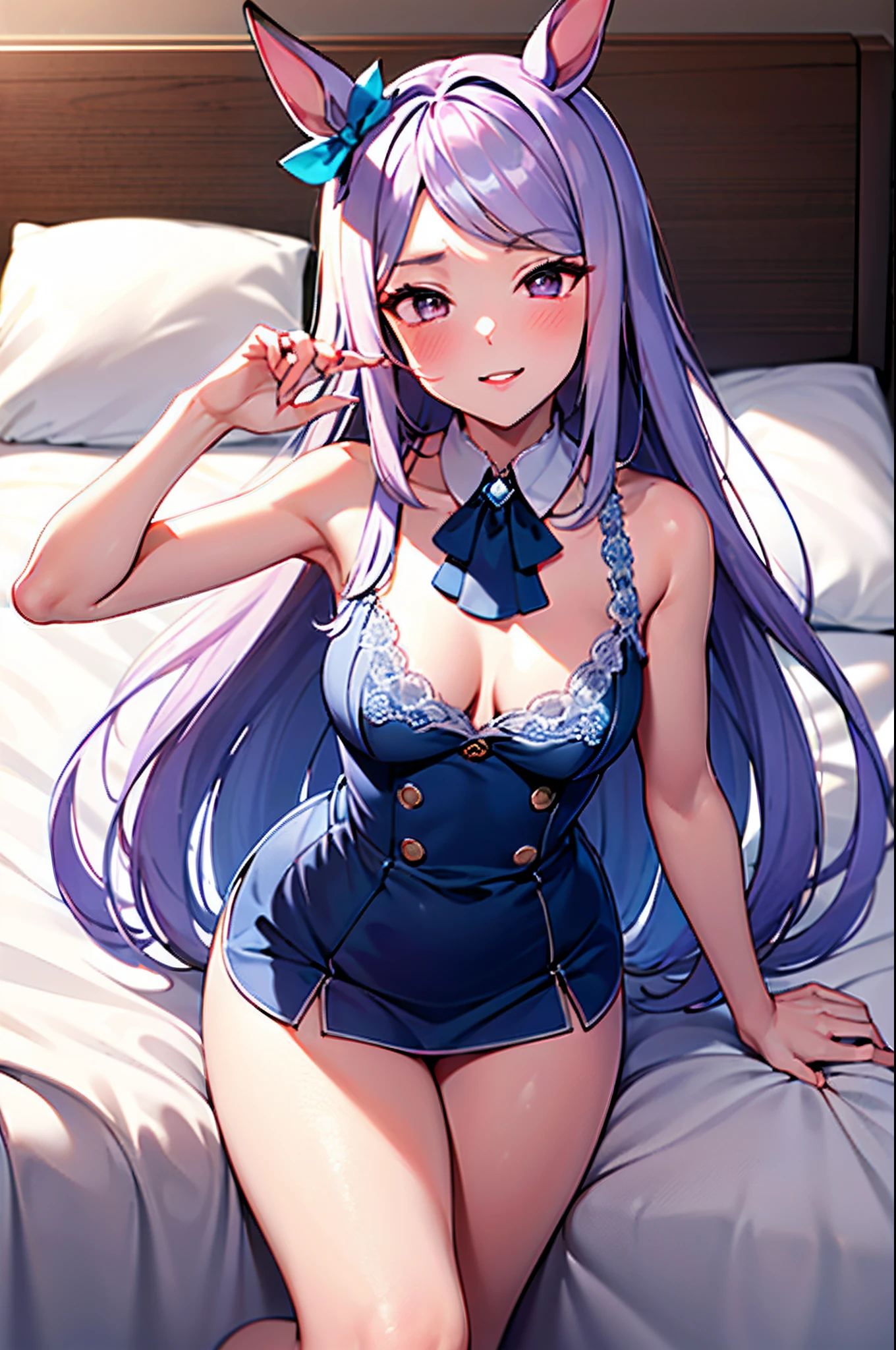 ​masterpiece,top-quality, 1 woman，独奏，Mejiro McQueen\Umamusume，very long hair of lilac color,，{{{Marl}}}，red blush，sleeping face，{{{Close your eyes completely}}}，big yawning，small tits，{{{Incredibly small breasts}}}，{{{Beautiful nipples}}}，Perfect nudity，{{{fullnude}}}，Very large labia majora，{{{Ridiculously open labia majora}}}，{{{Turbid liquid overflowing from the vaginal hole}}}，{{{Show the viewer the opening of the uterus}}，open the legs widely，{{{Bold M-shaped legs}}}，laying on back，inside in room，{{{on the beds}}}，erotick，Crotch focus，