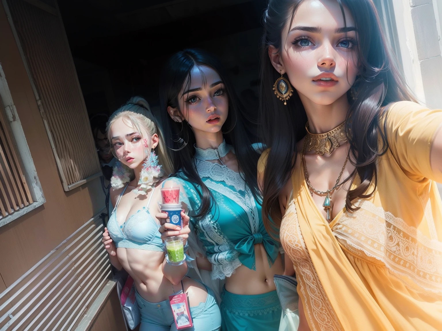 Body 6 packs body  face girl'