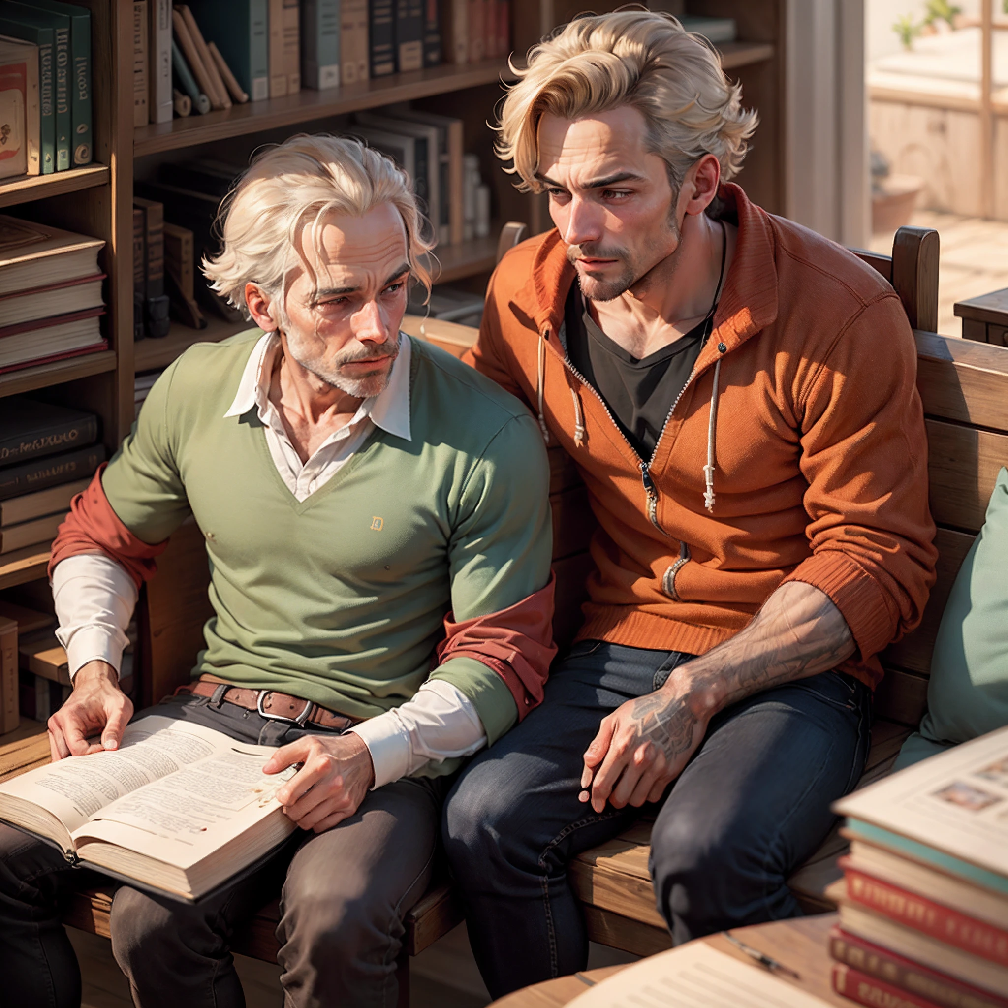 Dom quixote lendo um livro de romance d3 cavalaria