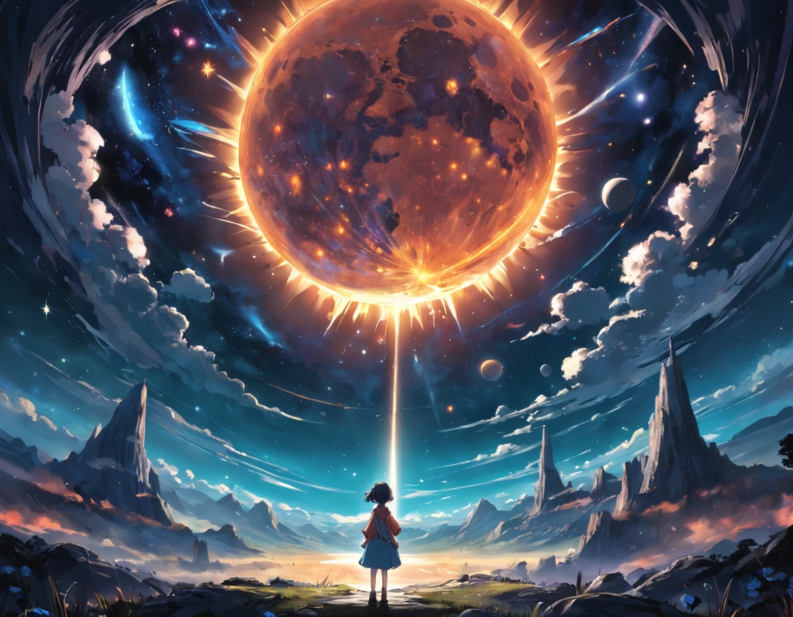 Moon, sun and the primitive planet earth