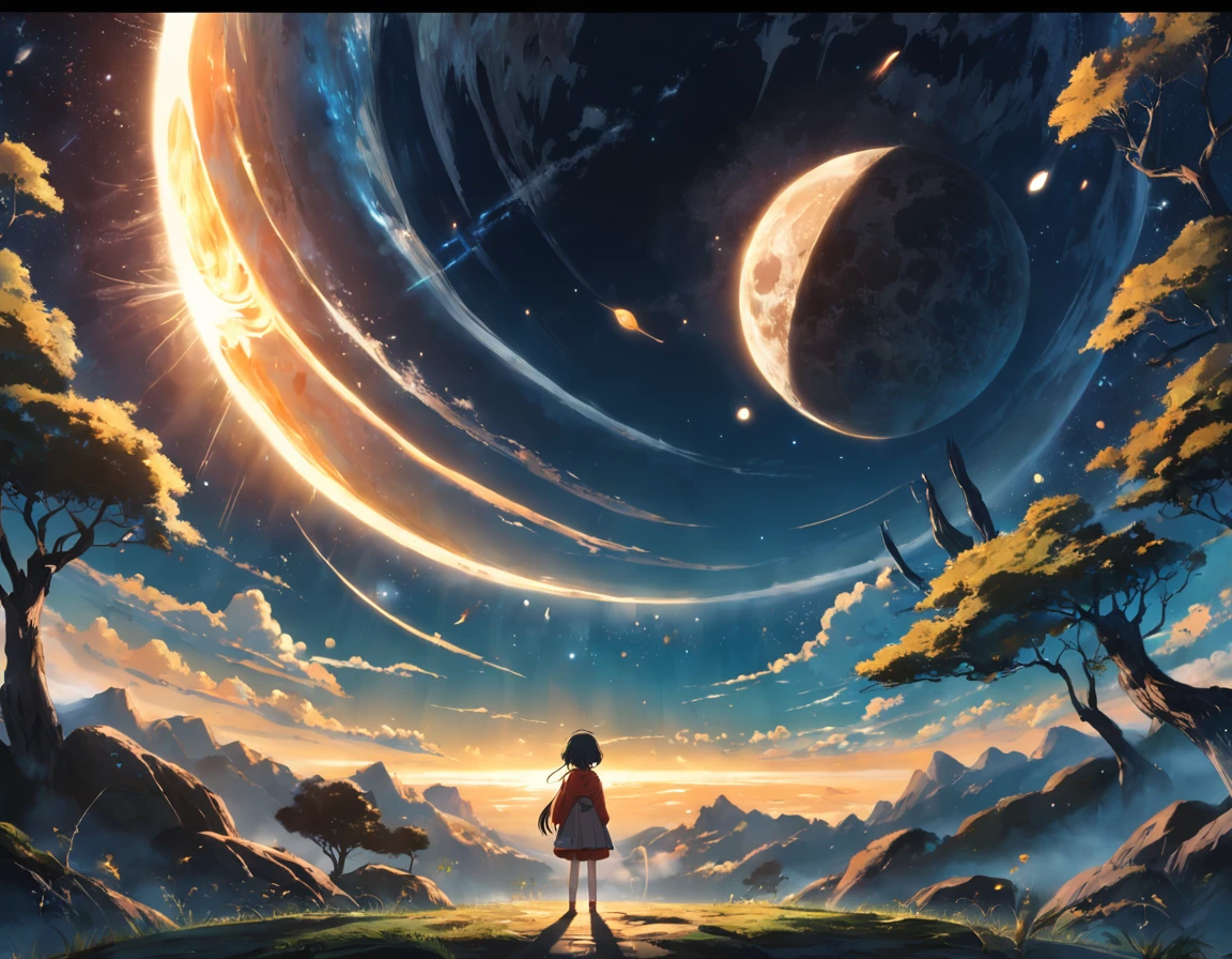 Moon, sun and the primitive planet earth