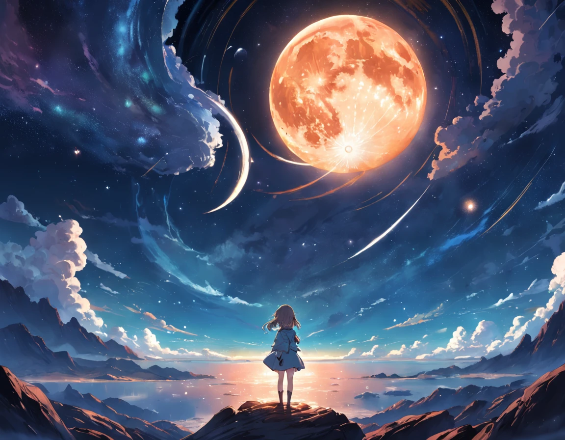 Planeta Terra, A Lua, O Sol e as Estrelas
