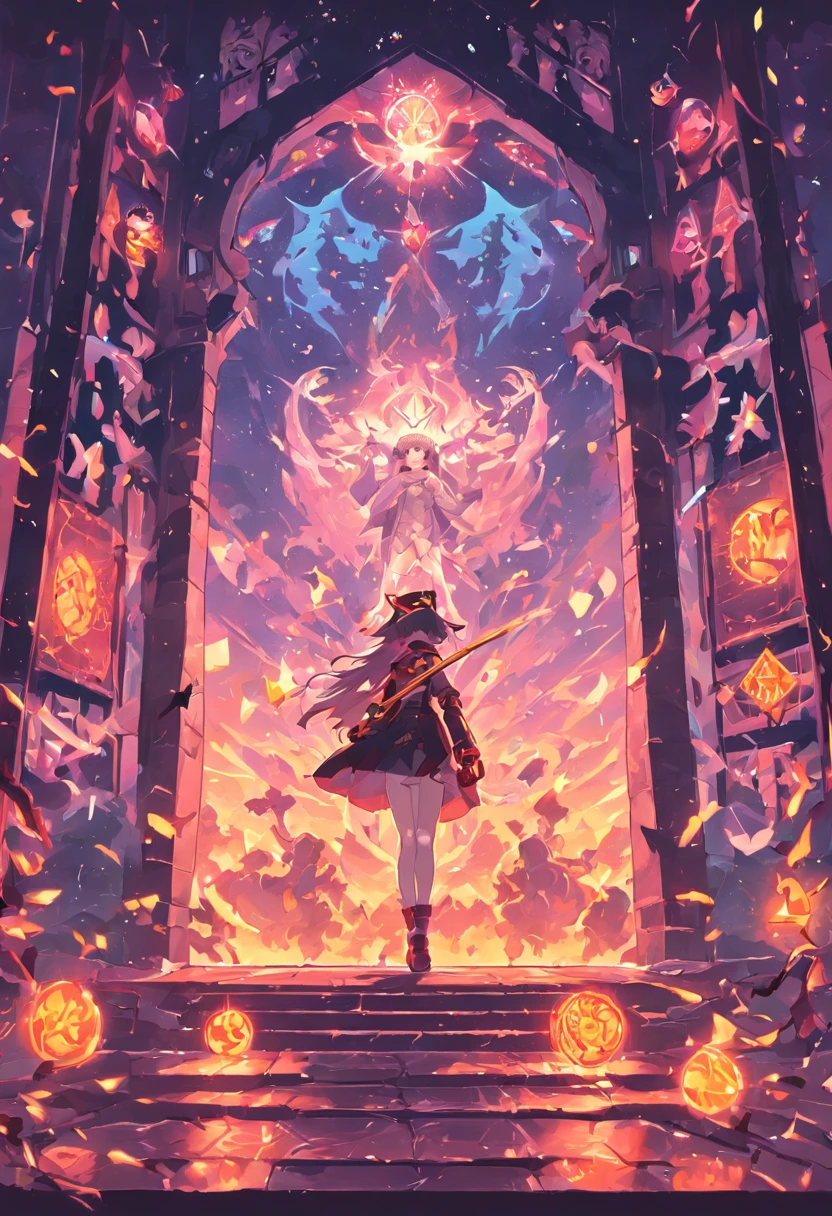 pixel art, 16bit, Tarot Cards