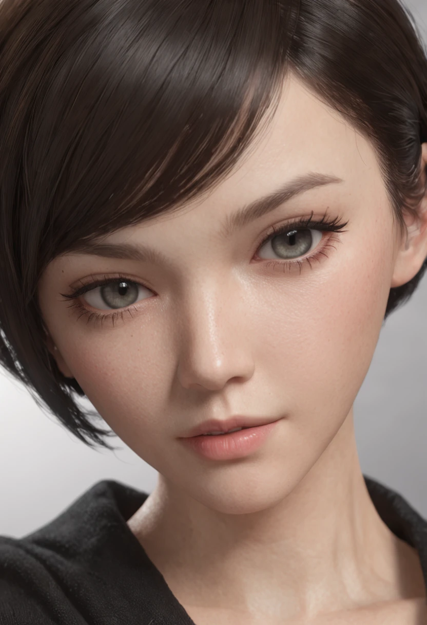 nijima makoto,persona5,without clothes,nude,(masterpiece:1.3), (8k, photorealistic, RAW photo, best quality: 1.4), (1girl), beautiful face, (realistic face), (black hair, short hair:1.3), beautiful hairstyle, realistic eyes, beautiful detailed eyes, (realistic skin), beautiful skin, (sweater), absurdres, attractive, ultra high res, ultra realistic, highly detailed, golden ratio