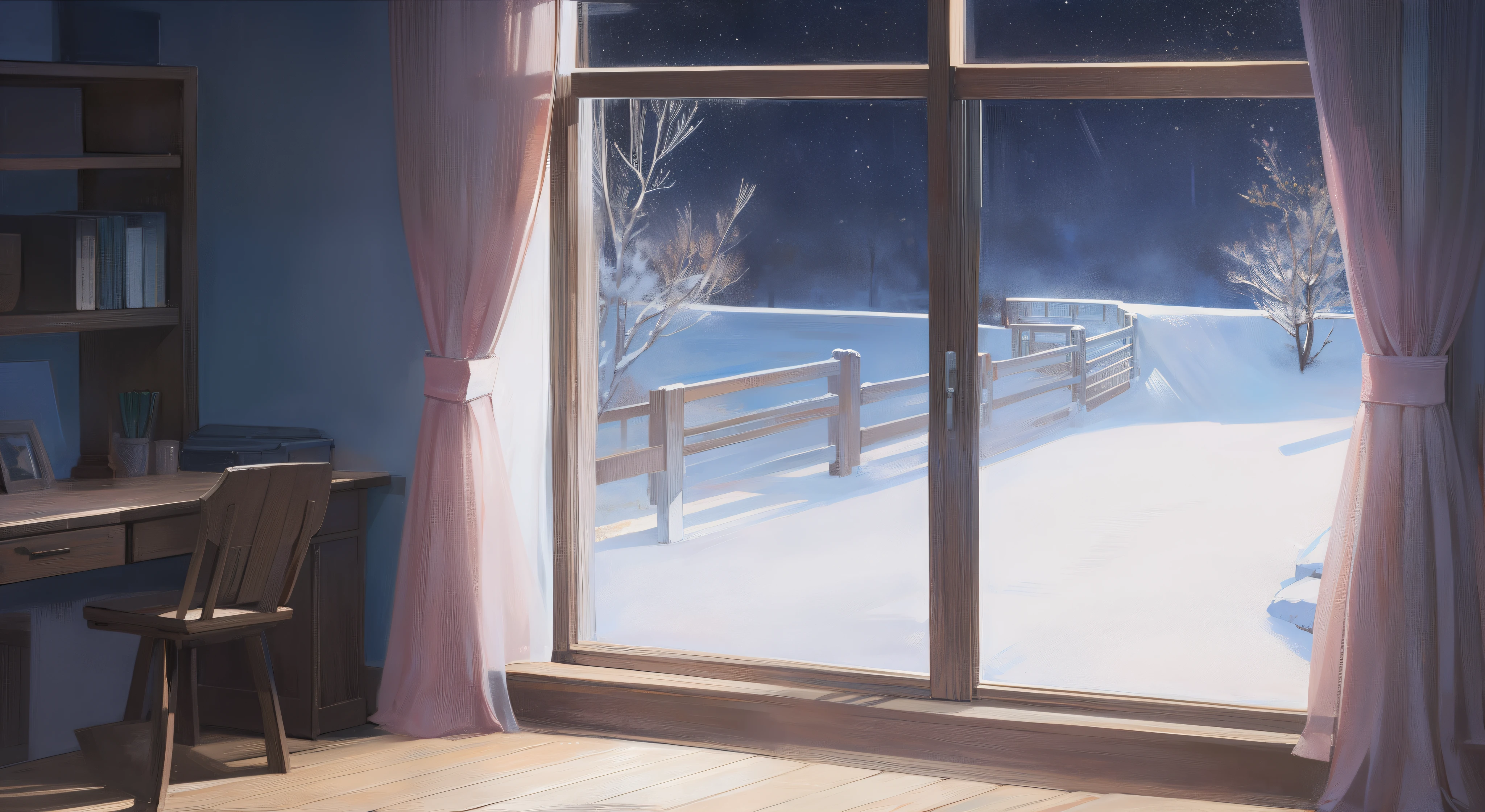 Long curtains、sash