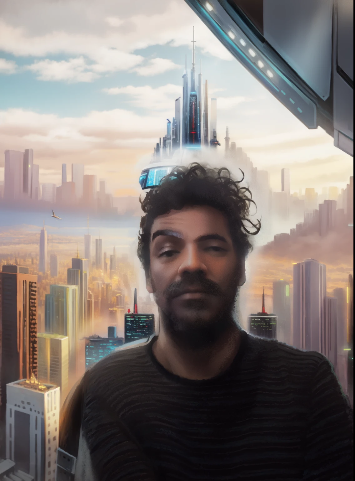 Futuristic cityscape