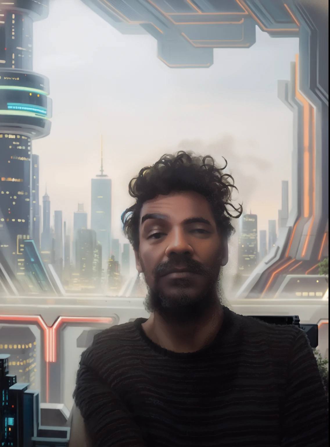 Futuristic cityscape