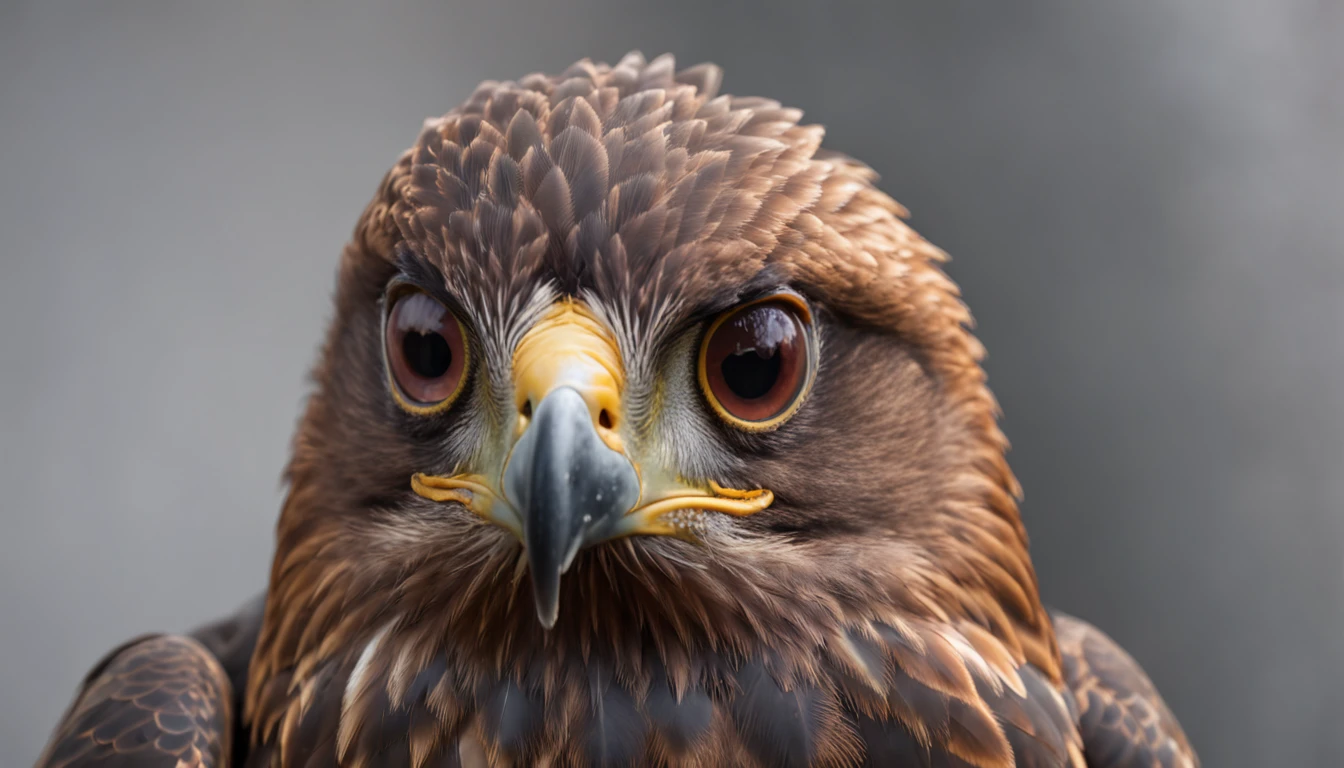 RAW, professional photograph, movie photograph, medium shot, eagle, eye, eagle eye Realism, hyperrealism, ray tracing, high details, super detail, UHD, 8k