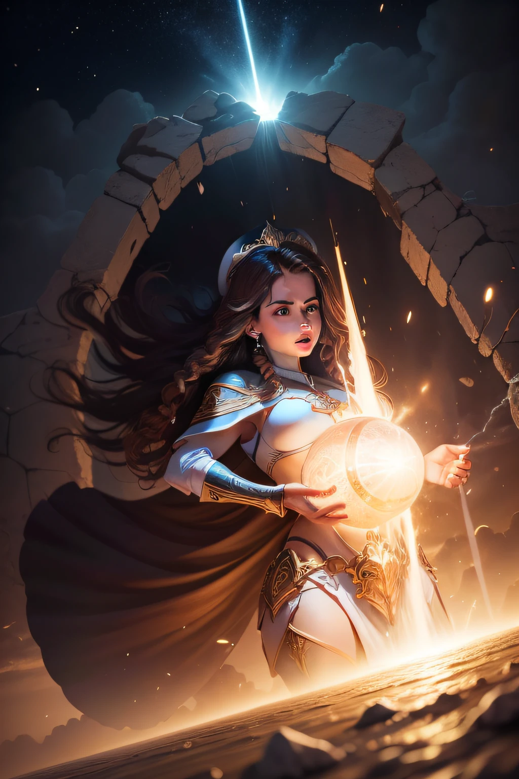 imagem realista relevante de Deus o todo poderoso divino criador do mundo