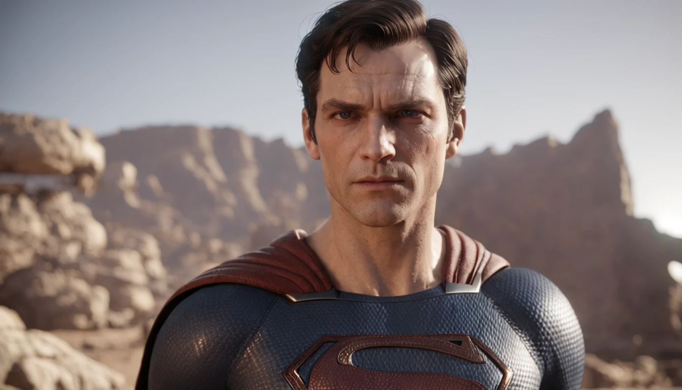 um jogo do superman do ps5, 3d, 4k, Ultra realista, Sombras, HDR, Fighting the villain Thanos