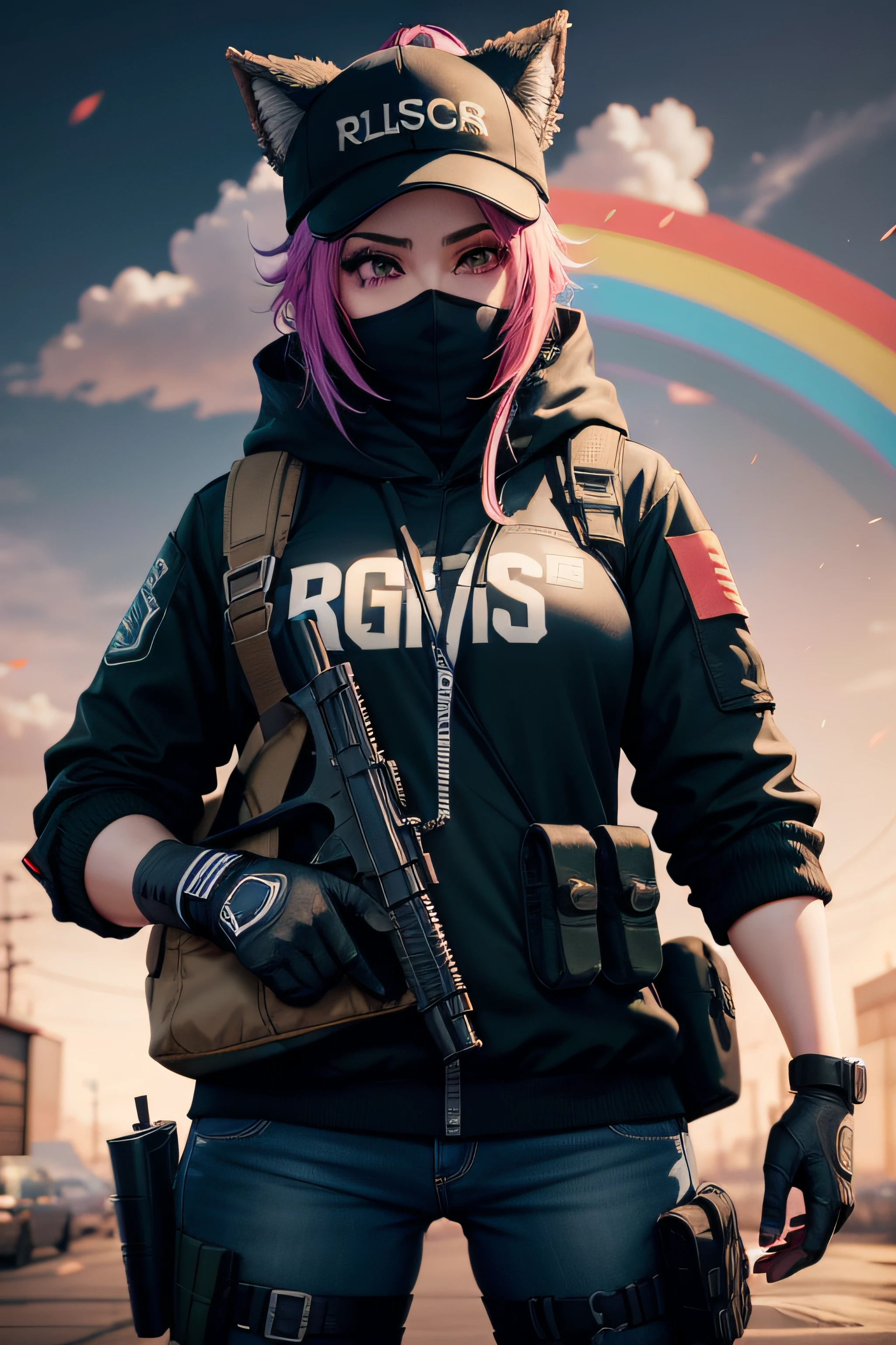 anime + furry + feminino + Rainbow six siege