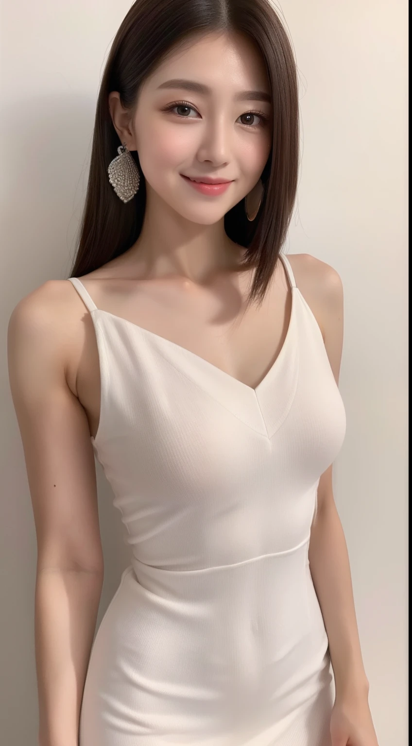 ((Best Quality, 8K, Masterpiece: 1.3)), 1girl, Slim Abs Beauty: 1.3, (Hairstyle Casual, Big Breasts: 1.2), Dress: 1.1, Super Fine Face, Delicate Eyes, Double Eyelids, Smile, Home