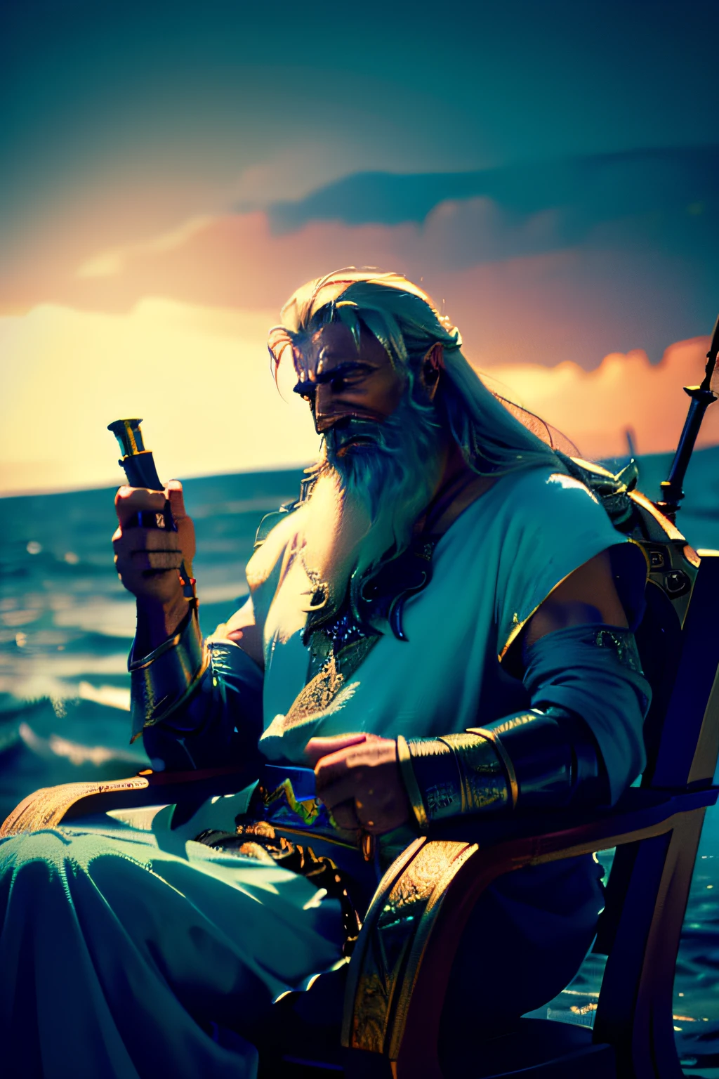 Moses splitting the water