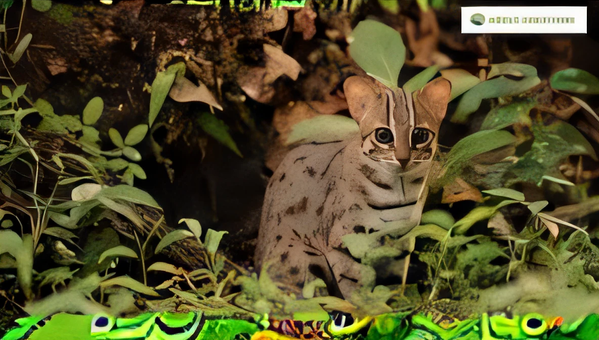 There is a cat sitting in the grass, margay, Cat in the forest, neferpitou, tabaxi male, spotted ultra realistic, National Geographic Footage, tabaxi, catss, discovery, Hisashi, Cat, Michel Othello, ❤🔥🍄🌪, Sand Cat, SLR, photoshot, wondrous