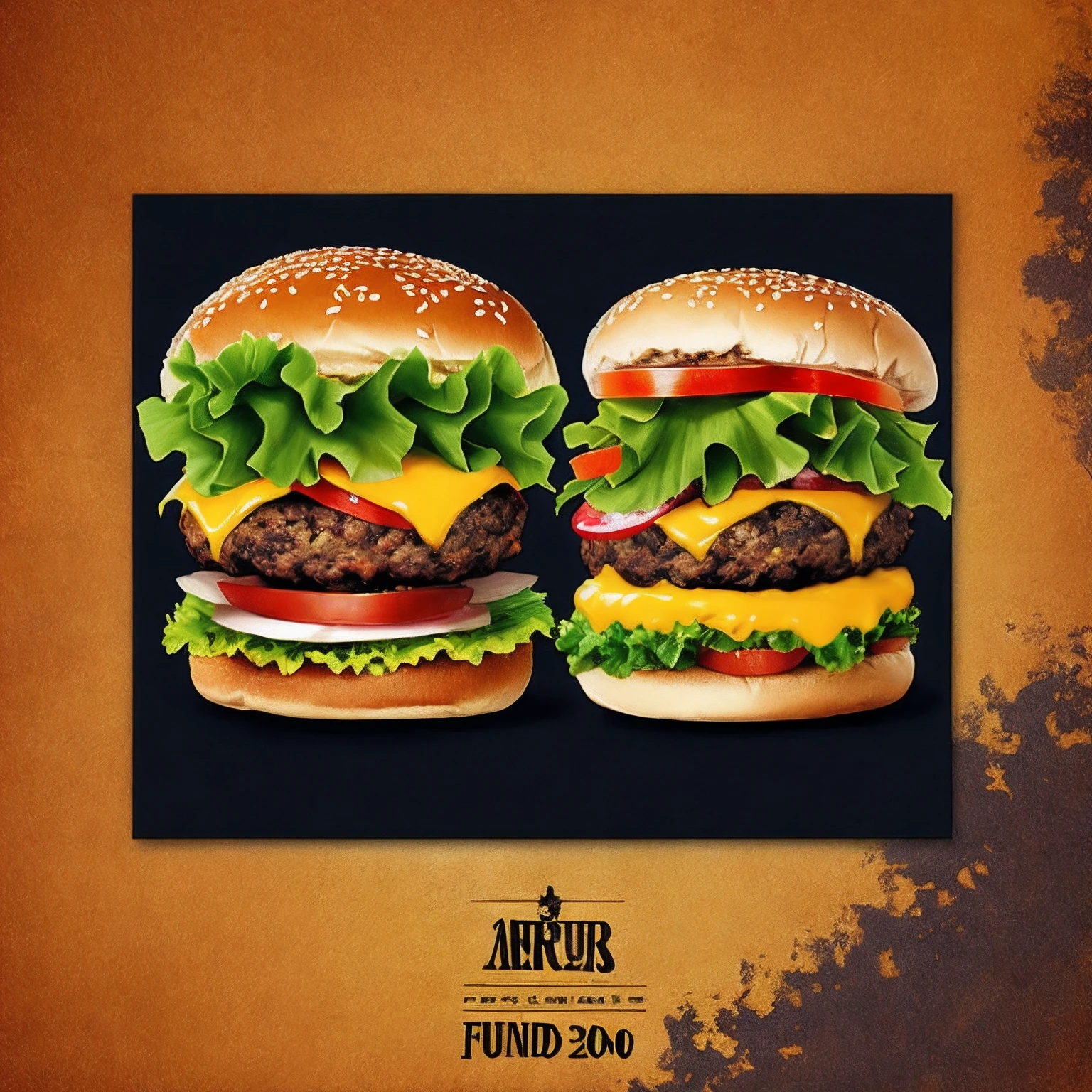 Fundo amarelo, fundo vermelho, Burgers background, detalhes realistas, largura 400X650, fundo de lanches, sem pessoas apenas comida