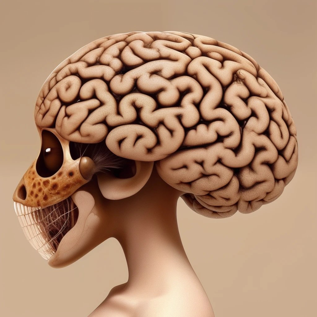 Brain infested with ants