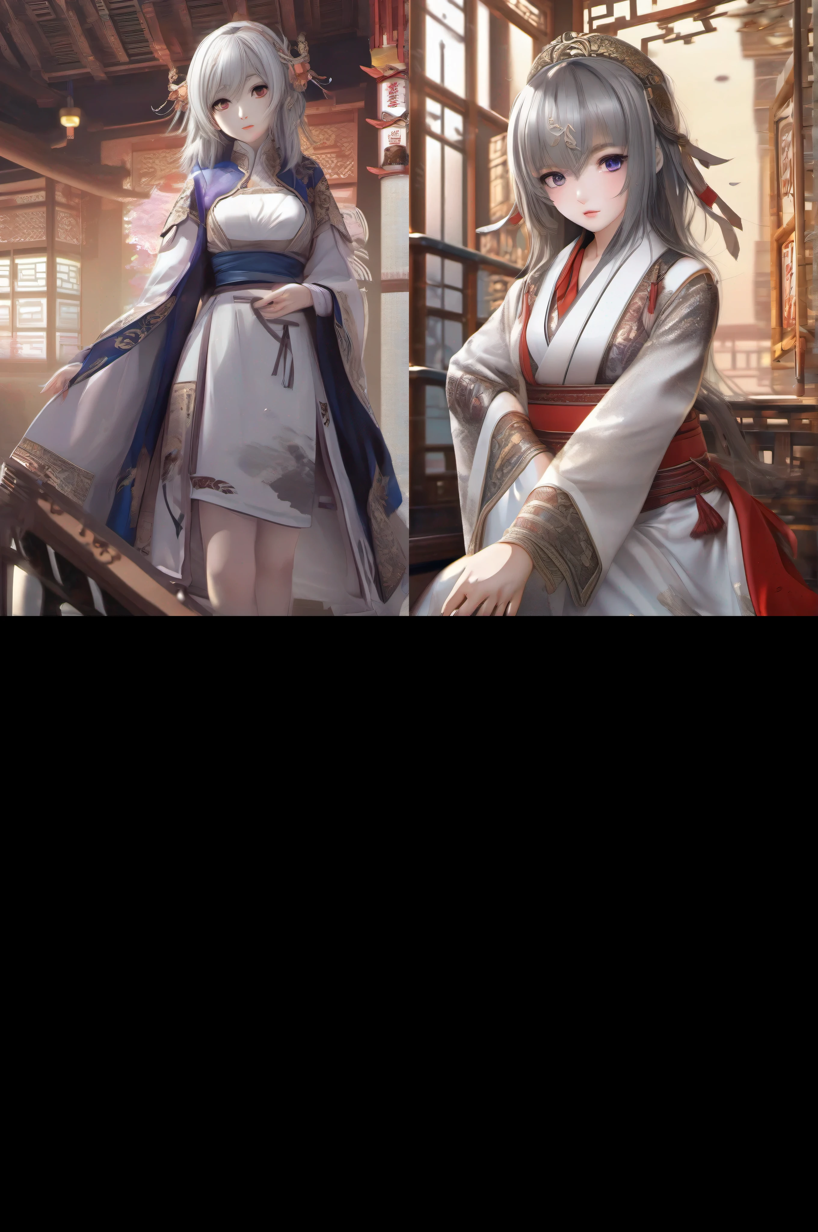 full body,incredibly_absurdres,{best quality}, {{masterpiece}}, {highres}, original, extremely detailed 8K wallpaper, 1girl, {an extremely delicate and beautiful},,cinematic angle,backlight,chinese style architecture,detailed manga illustration,intricate detail, flat color,ink splashing,Perfect female body,Chinese style,slim waist,neat figure,mature female,the creamy smooth skin,knife and sword,,white hair,girl,blue eye,gray hair purple eyes,licking lips,looking to the side,gill support,crossed legs,presenting foot,anklet,jk face leg,turn pale,expressionless,heterochromia,bandage over one eye,chinese clothes,china dress,,Han Chinese Clothing,no shoe,headband,cleavage,deformed legs,extra arms,bad proportions,mutation,poorly drawn face,masterpiece,god rays,best quality,highly detailed,masterpiece,ultra-detailed,{photorealistic},,extremely detailed CG unity 8k wallpaper, (masterpiece), best quality, illustration, (1 girl), wet skin, expressionless, yellow eyes, (anger), metal, complex pattern, corner, cape, indifference,