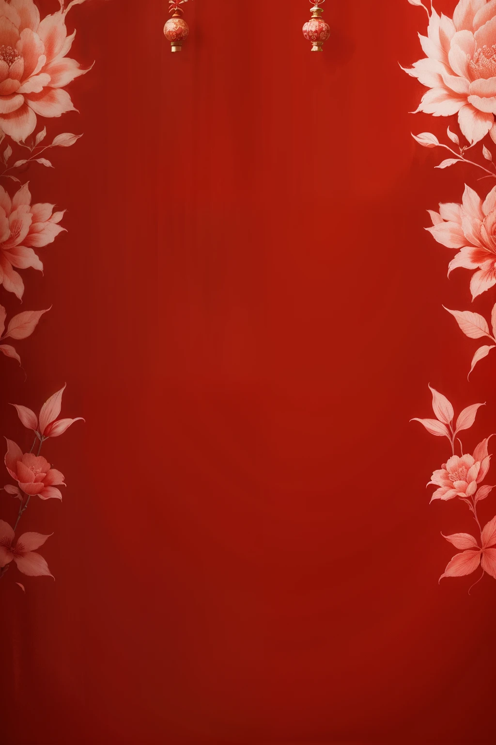 Red chinoiserie background
