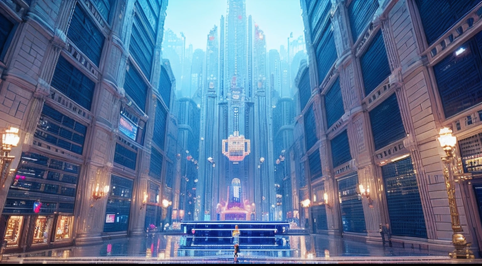 pixel game,scenography,fantastical scenes,Space City,levitating, Pixel art #pixelart