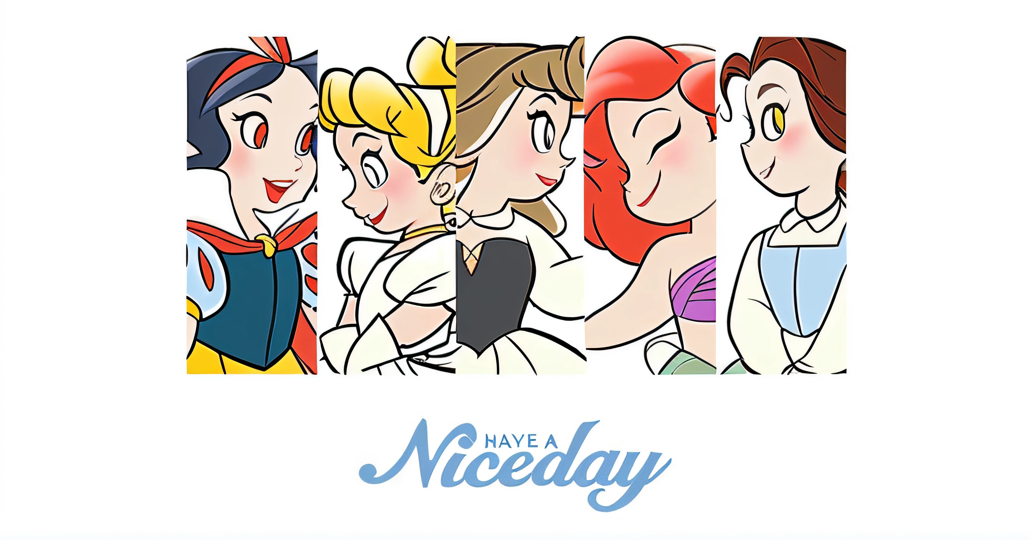 There are a lot of Disney princesses all together, style of disney animation, disney artstyle, a cartoon by disney, Classic Disney mood, disney character style, disney artstyle, style of disney animation, Disney Princess, diseny animation style, art in the style of disney, disney character, disney concept artists, disney's princess, By Disney