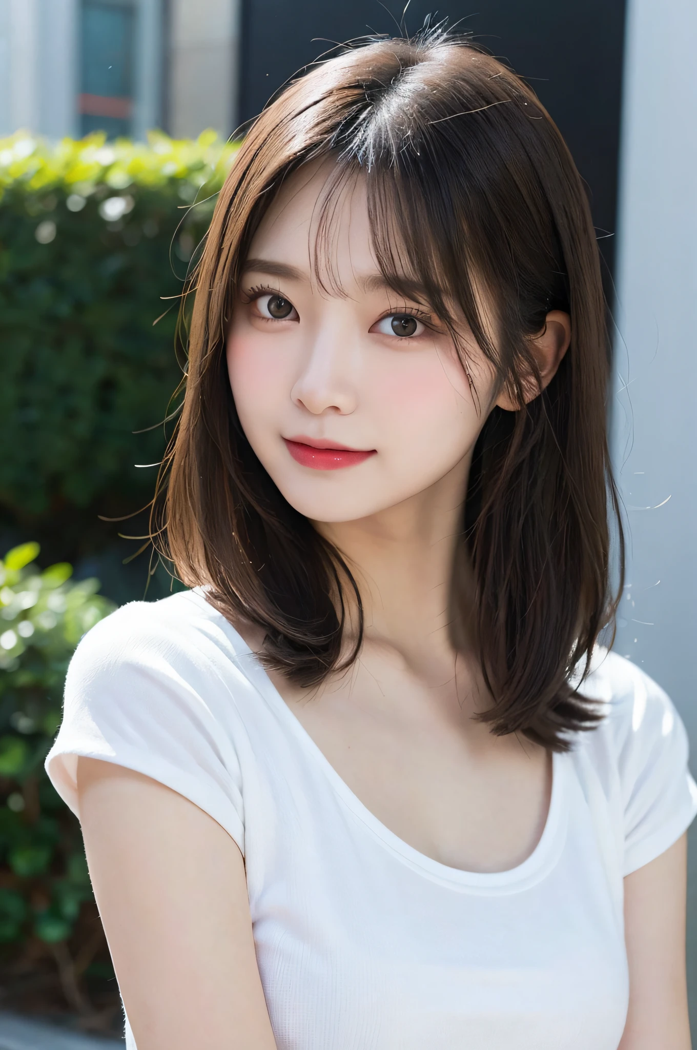 randome pose, mix4, (8K, RAW Photography, top-quality, masterpiece: 1.45), (realisitic, Photorealsitic: 1.37), one girls, cute little, a smile、Cityscape, natta, profetional lighting, photon maping, Radio City, physically-based renderingt, Gradient black hair, white hair, short curly hair, a handsome, girl with, tiny chest、(Raw photography、top-quality)、(realisitic、Photorealsitic:1.3)、top-quality、masterpiece、extremely delicate and beautiful、A highly detailed、nffsw、A sense of unity、2k wallpaper、magnifica、Beautiful in every detail、masterpiece、浅笑、top-quality、Highly detailed ticker Unity 8K wallpapers、huge filesize、ultra-detailliert、hight resolution、ighly detailed、Female 1 Person、Slim body、D-cups、Wearing a suit、(brown haired)、looking at viewert、pureerosface_v1:0.8 Short Hair、Photos of the architectural district。Wearing a women's suit。White Y-shirt。Wearing a suit。Hair is black。cheeks are slightly pink。Transparent skin。A smile that makes you feel innocent。 Her eyes with、Illuminated by soft light。Her skin is shiny and shiny、Glossy、Glossy、Glossy、Glossy、Glossy。Loose fluffy bob,Hair swaying in the wind makes her charm even more pronounced.。(makeups:0.4)、(fluffy black eyes:1.21)、Black eyes。dark brown hair、Social media and profile pages、Park Gyu-young, female actress from korea, Cute Korean Actress。top-quality、masterpiece、extremely delicate and beautiful、ighly detailed、8k wallpaper、astonishing、finely detail、huge filesize、ighly detailed、hight resolution、extremely detailed eye and face、 Stunning detailed eyes、Facial light、(The best illustrations:1.1)、超A high resolution、(Photorealsitic:1.1)、(Photorealistic 1.2:1.1)、Realistic facial proportions、Slimed、A smile、(Irregular irregular skin defects、vein、Wrinkled pores on the skin:1.2)、top quality photo, hight resolution, 1080p, (clearface), (Detailed face description), (Detailed hand description), (masterpiece), 逼真, Extreme light and shadow, dishevled hair, masterwork, lush detail, (Fine facial features), (Highest quality photos), (masterpiece), (finely eye), Look in front of you, fine clavicle,Emphasis on the armpits