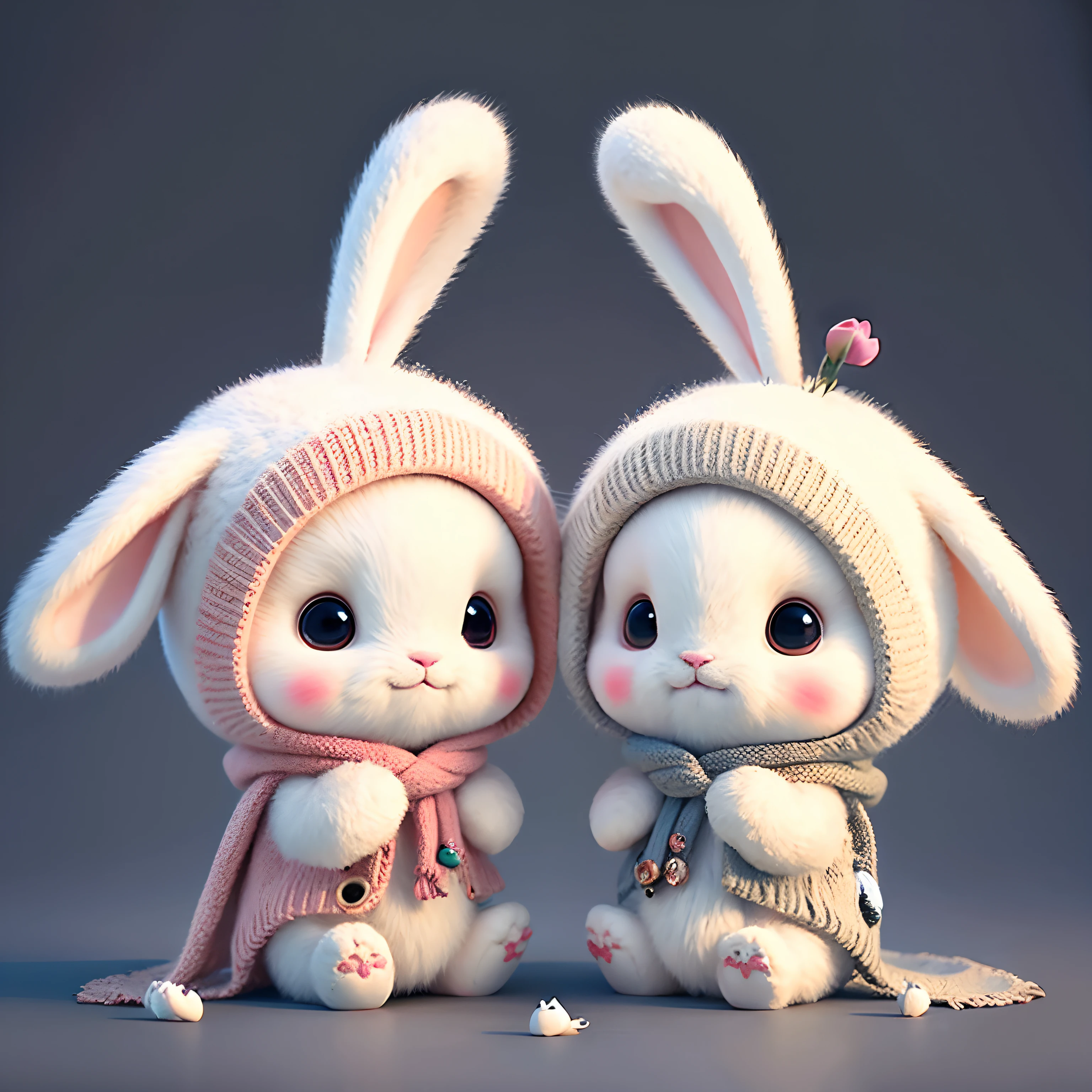 cute chibi bunny, white background, rabbit, chibi, cute, avatar bunny
