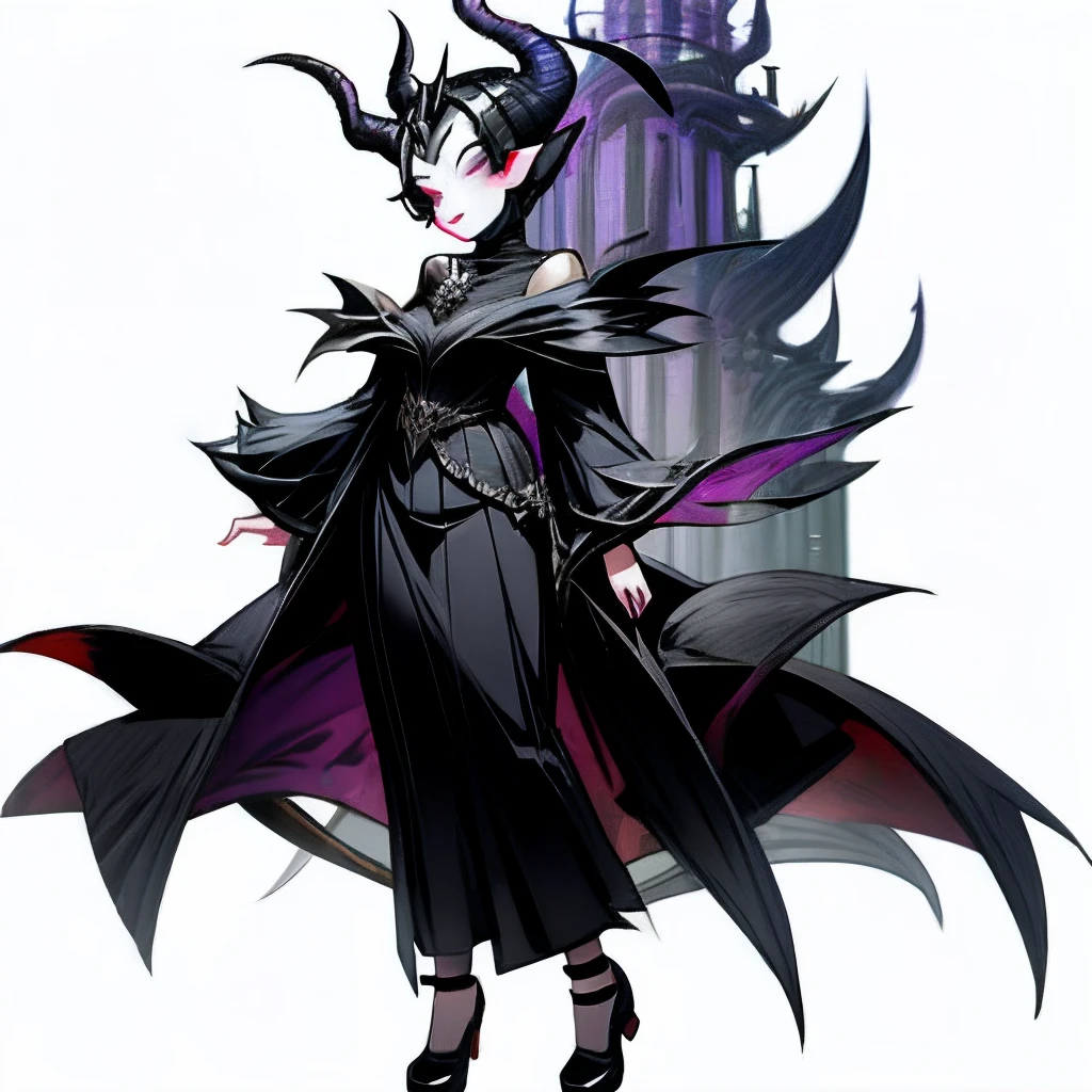 fullllbody femele Maleficent Chibi
