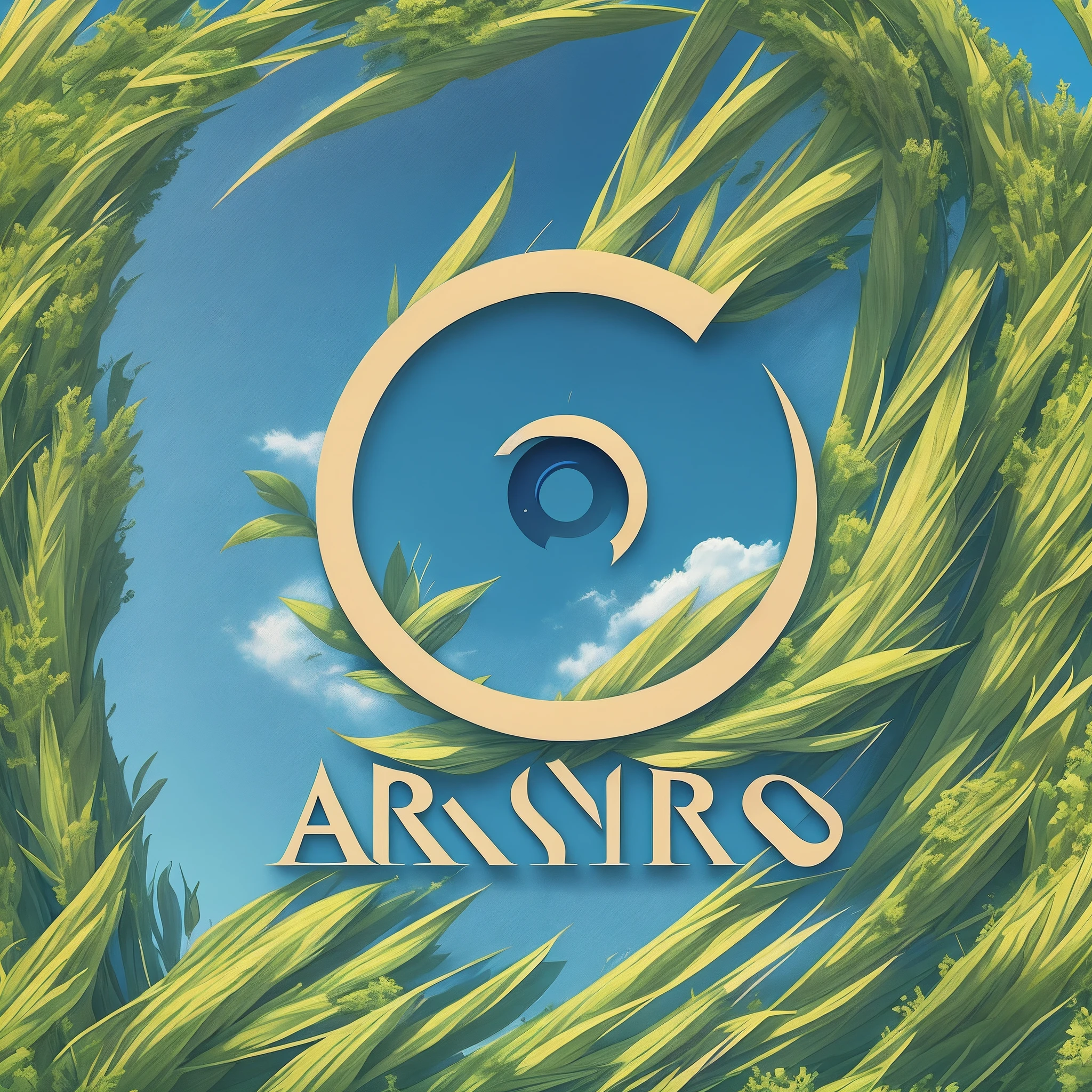 logo { shape: arc; center: eye,arc,hospital cross,grassland symbole of wide,blue sky; image quality: high-resolution graphics with precise detailing for a visually appealing and easily recognizable logo,liner logo; } --auto --s2