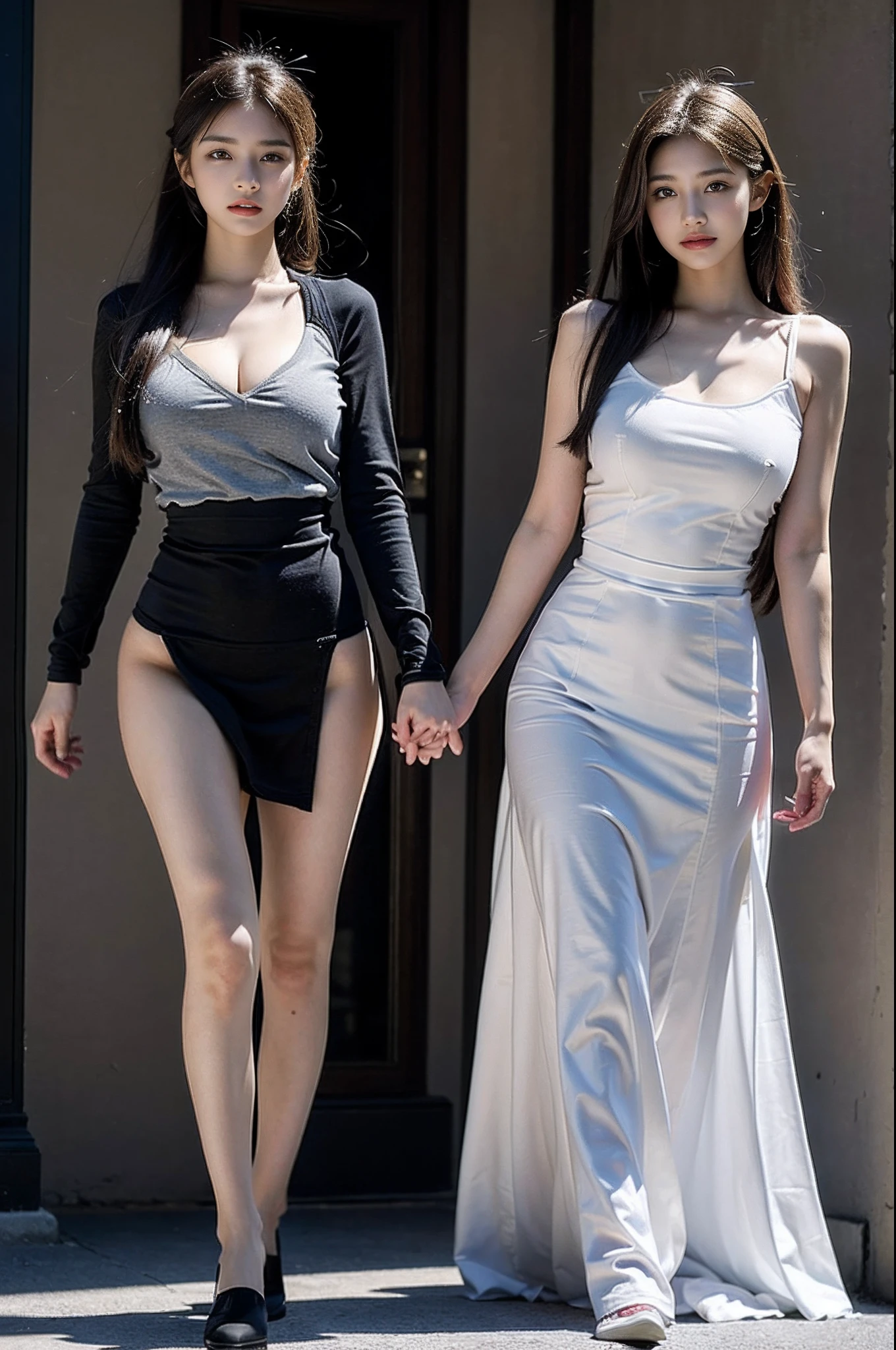 （8K，Best Picture Quality：1.2），（tmasterpiece：1.37），（photore，realisticlying：1.37），Sword in hand，Sword，（超高分辨率），A half body，Walking posture，Shooting from front，slow motion，Female paladins dressed in full body，（Light silver armor：1.2），（Ornately decorated armor），（insanely details，blooms：1.5），（highest  quality，Alessandro Casagrande，greg rutkovsky，Sally Mann，concept-art，4k），（simulating：1.2），（High- sharpness），（detailedpupils：1.1），detailed faces and eyes， tmasterpiece， best qualtiy， （Highly detailed photo：1.1）， （Long blonde hair，pony tails，ecstasy：1.1）， （Young woman：1.1）， sharp， （perfect bodies：1.1）， realisticlying， Real Shadow， 3d， （a temple background：1.2）， Cross your arms over your chest for photography：Canan EOS R6， 135mm， 1/1250s， f/2.8， ISO 400
