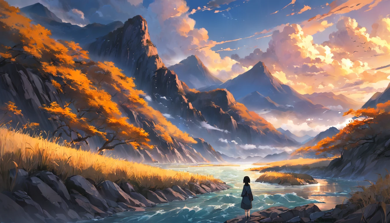 The day ends with the mountains, the Yellow River flows into the sea, and the poor are going to a higher level