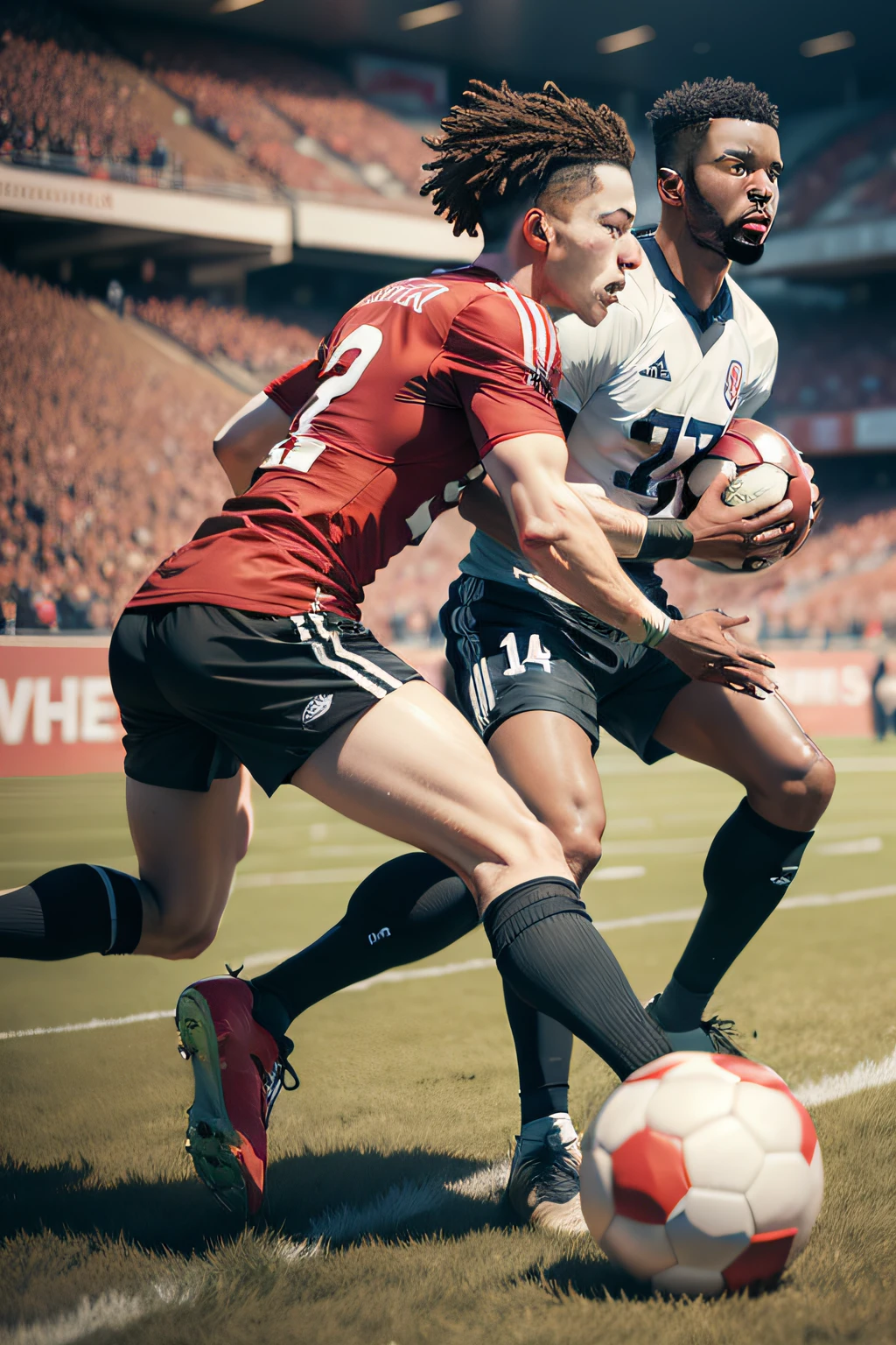 A football match