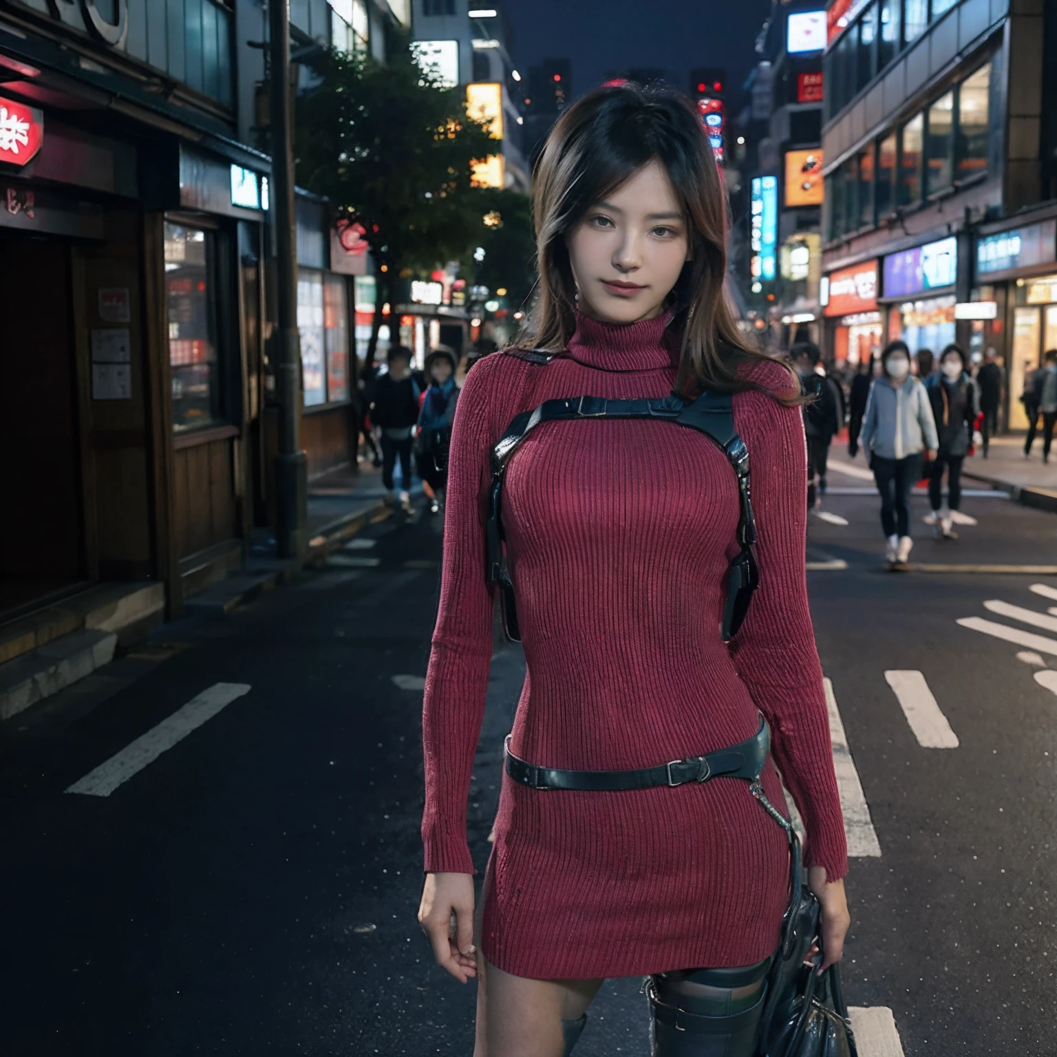 Dogenzaka in Shibuya at dusk