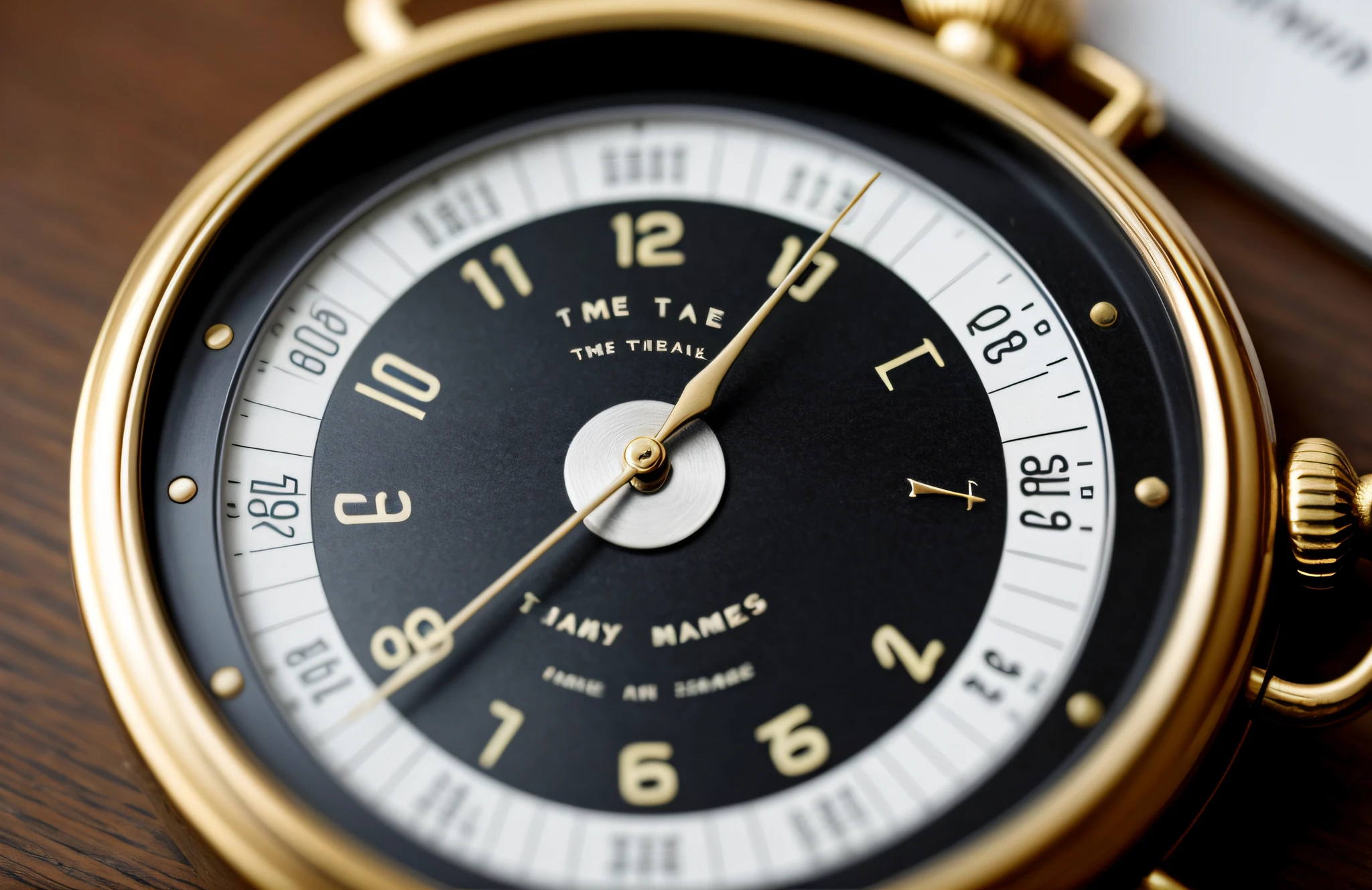 （（Time and people are important））の文字を入れる