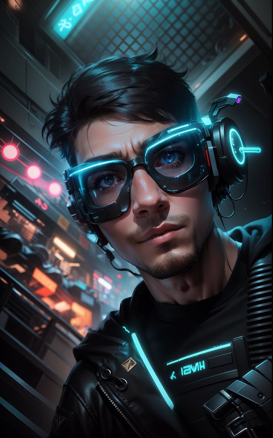 Change background cyberpunk handsome boy, realistic face, 8k, ultra realistic, cute boy,
Real face, neon,