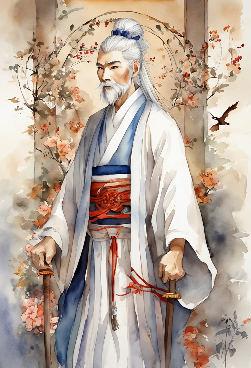ancient wind, White haired man, Immortal, gentleness, cultivating immortals, shoun