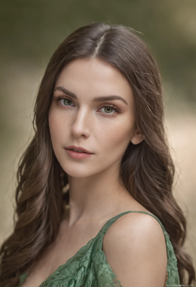 a human being from a planet near a star with green skin and normal eyes