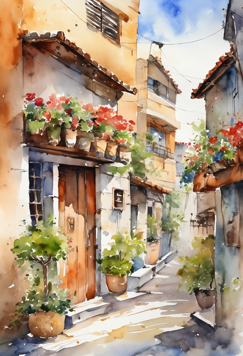 loli street scene with a lonely girl